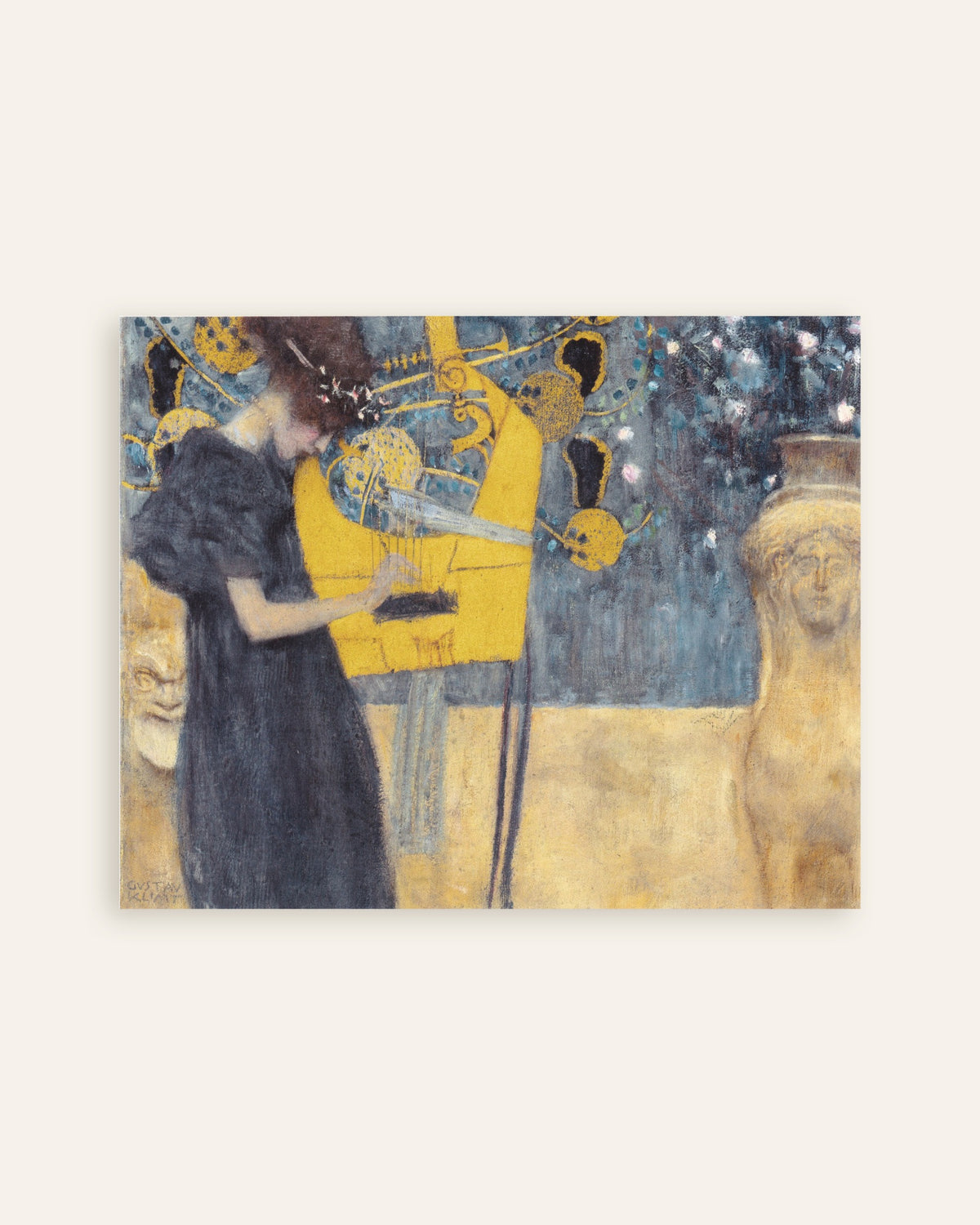 Gustav Klimtin Musiikki I (1895) -juliste, pienoiskuva