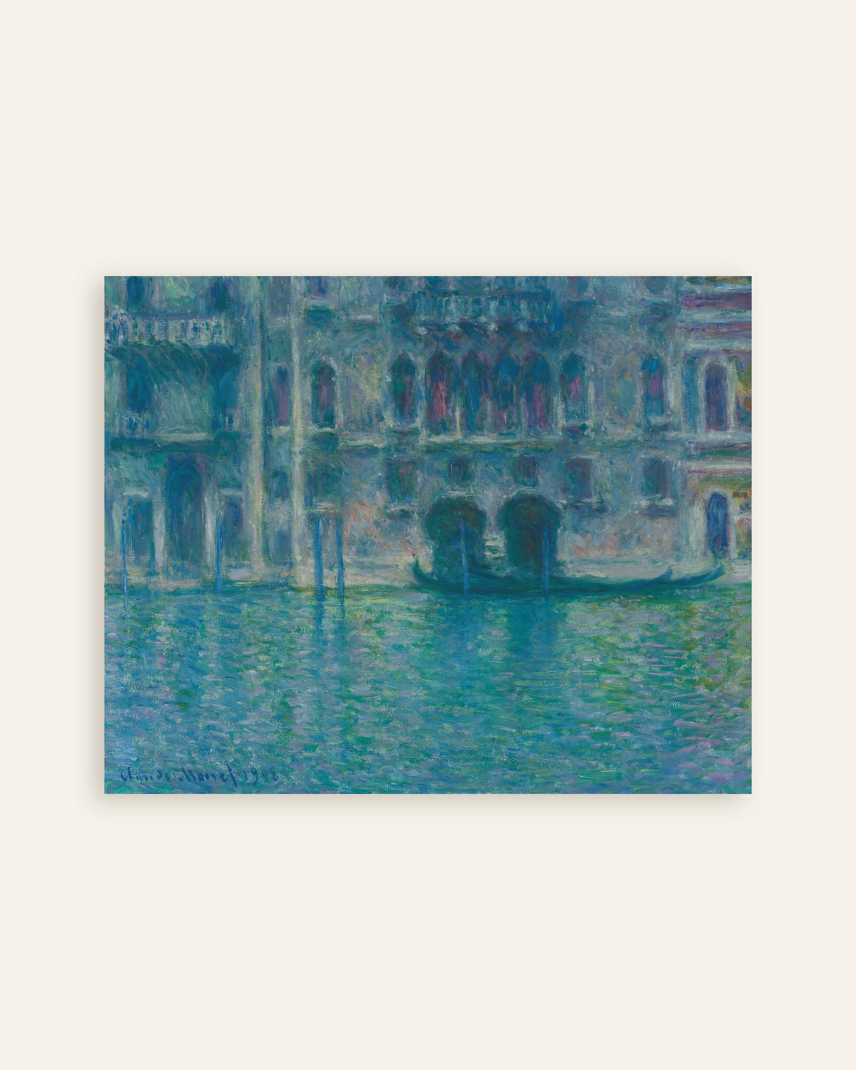 Claude Monet’n Palazzo da Mula, Venetsia (1908) -juliste, pienoiskuva