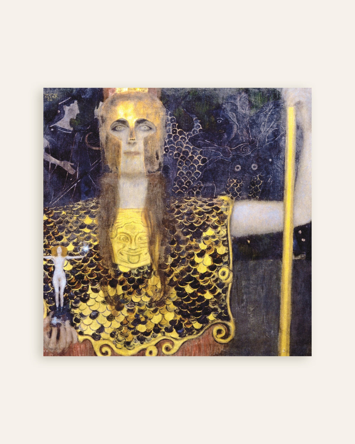 Pienoiskuva julisteesta Pallas Athene (1898), Gustav Klimtin teos
