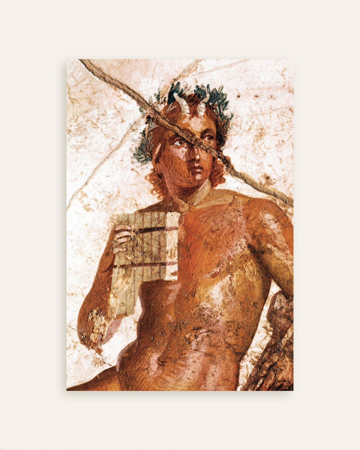 Juliste Pompejin muusikko Pan -freskosta