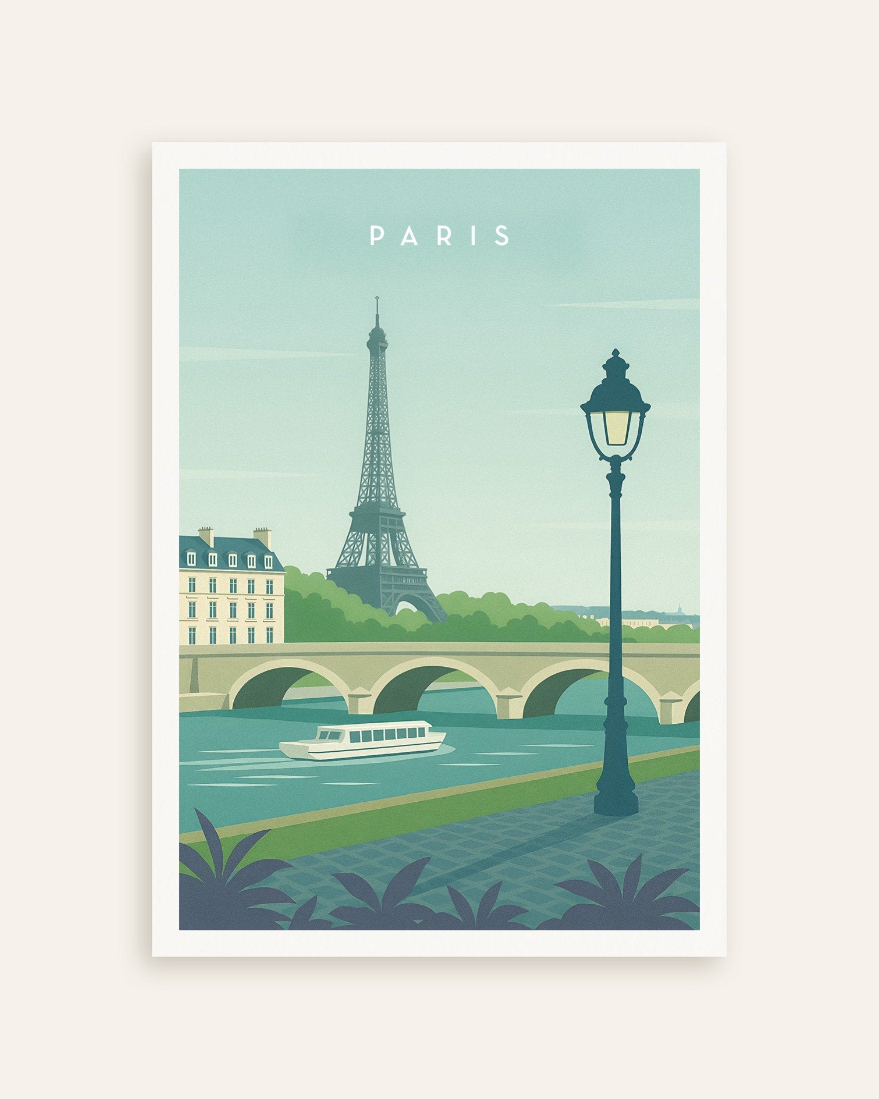 Poster of Paris Eiffel Tower Wall Art Print, thumbnail