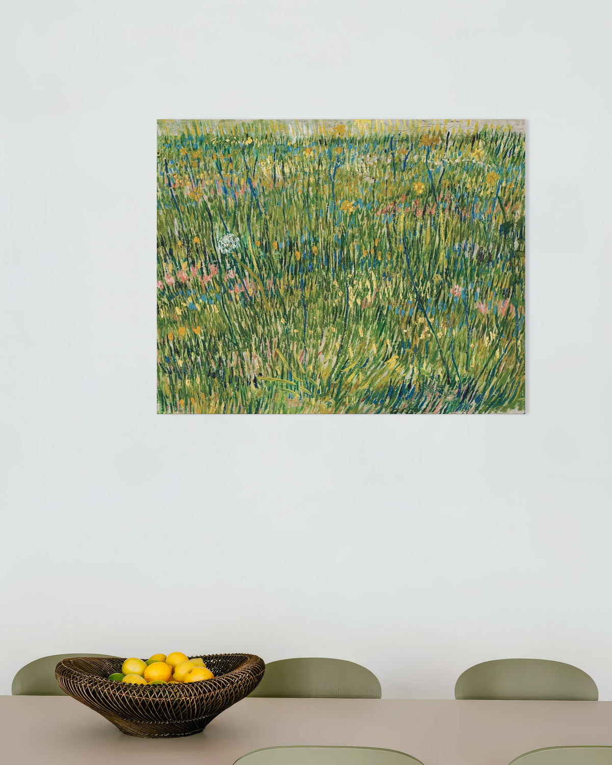 Juliste teoksesta Vincent van Goghin Ruohotilkku (1887)