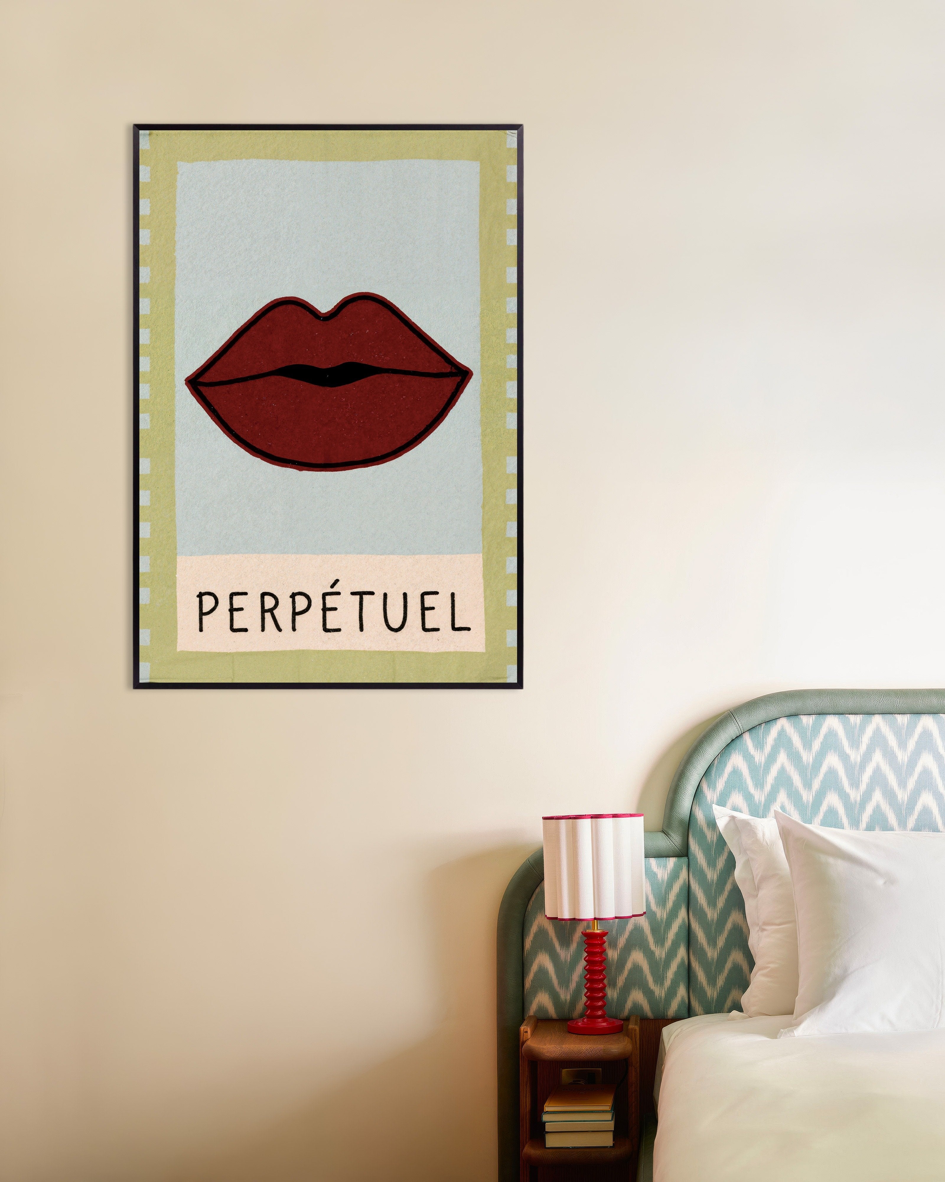 Poster of Perpétuel - French Word Art Poster, with metal frame