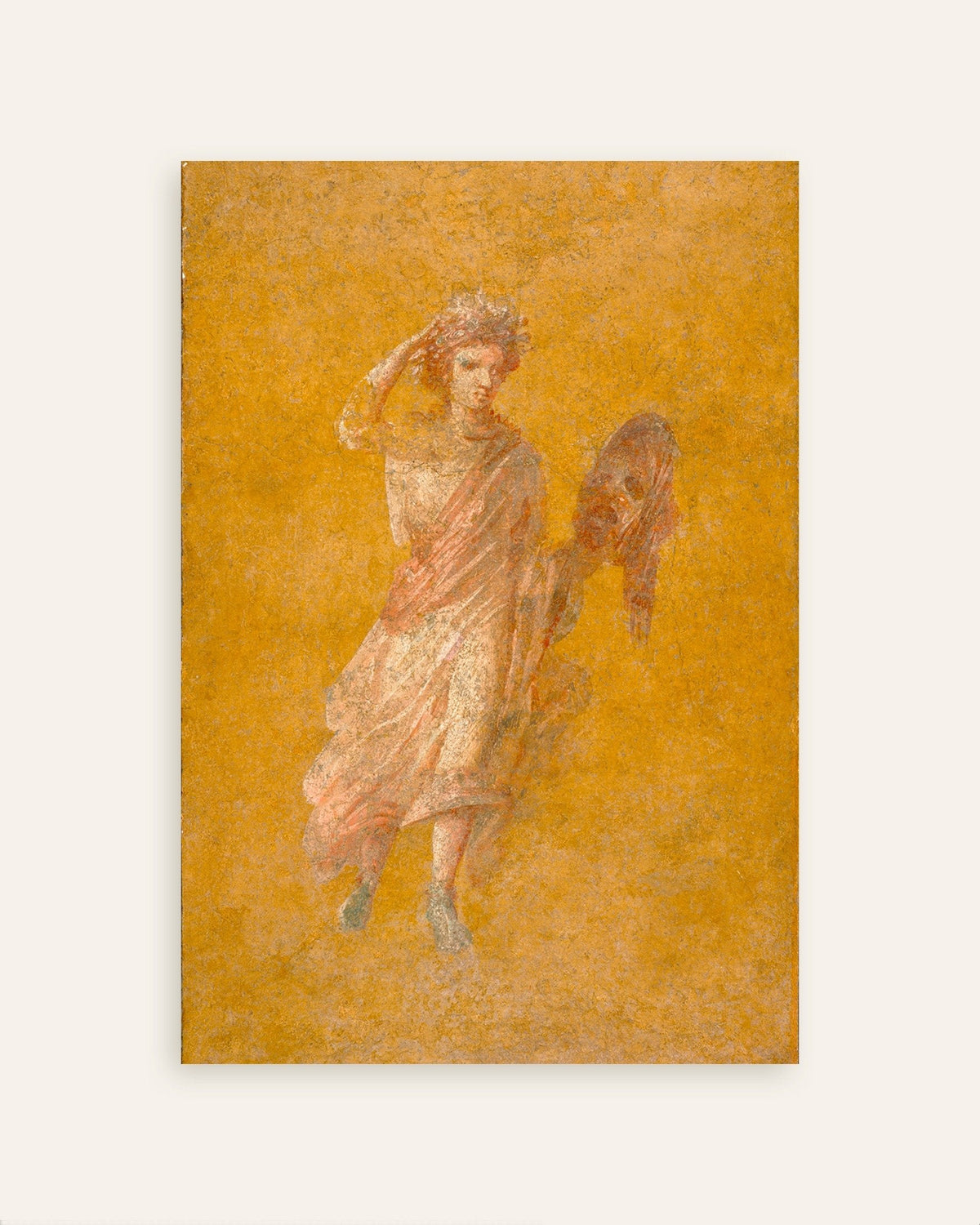 Juliste muusa Melpomenen freskofragmentista Pompejista