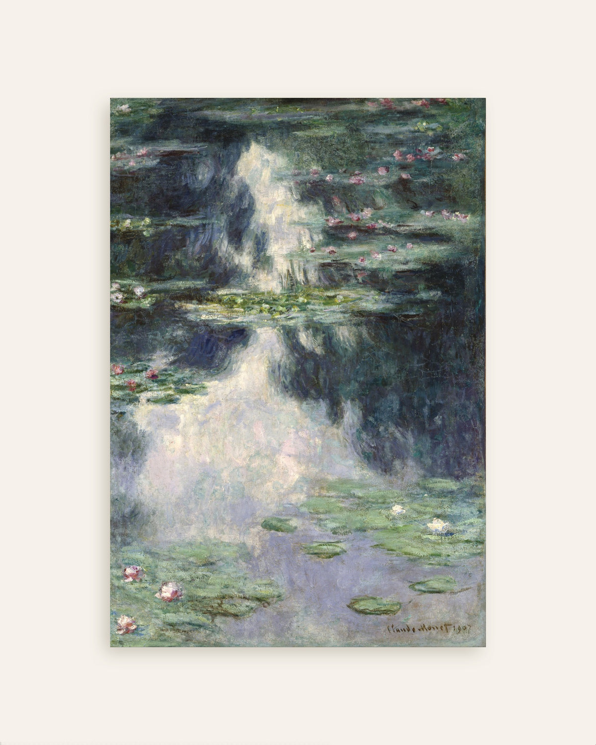Claude Monet’n Lampi ja lumpeet (1907) -juliste, pienoiskuva