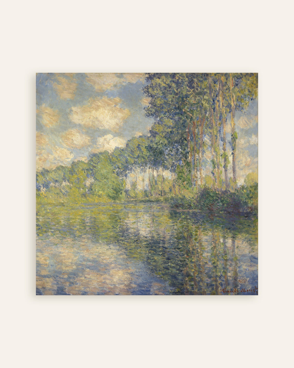 Claude Monet’n Poppelit Epte-joen varrella (1891) -juliste, pienoiskuva