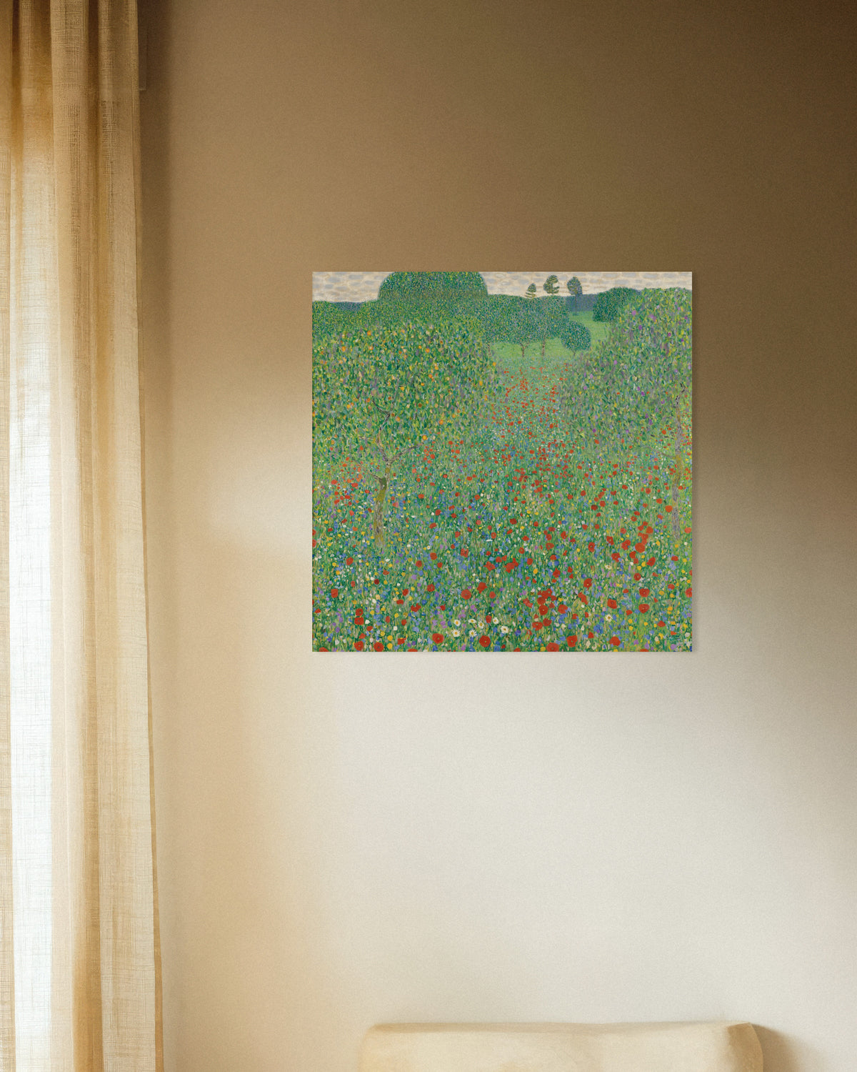Gustav Klimtin Unikkoniitty (1907) -juliste