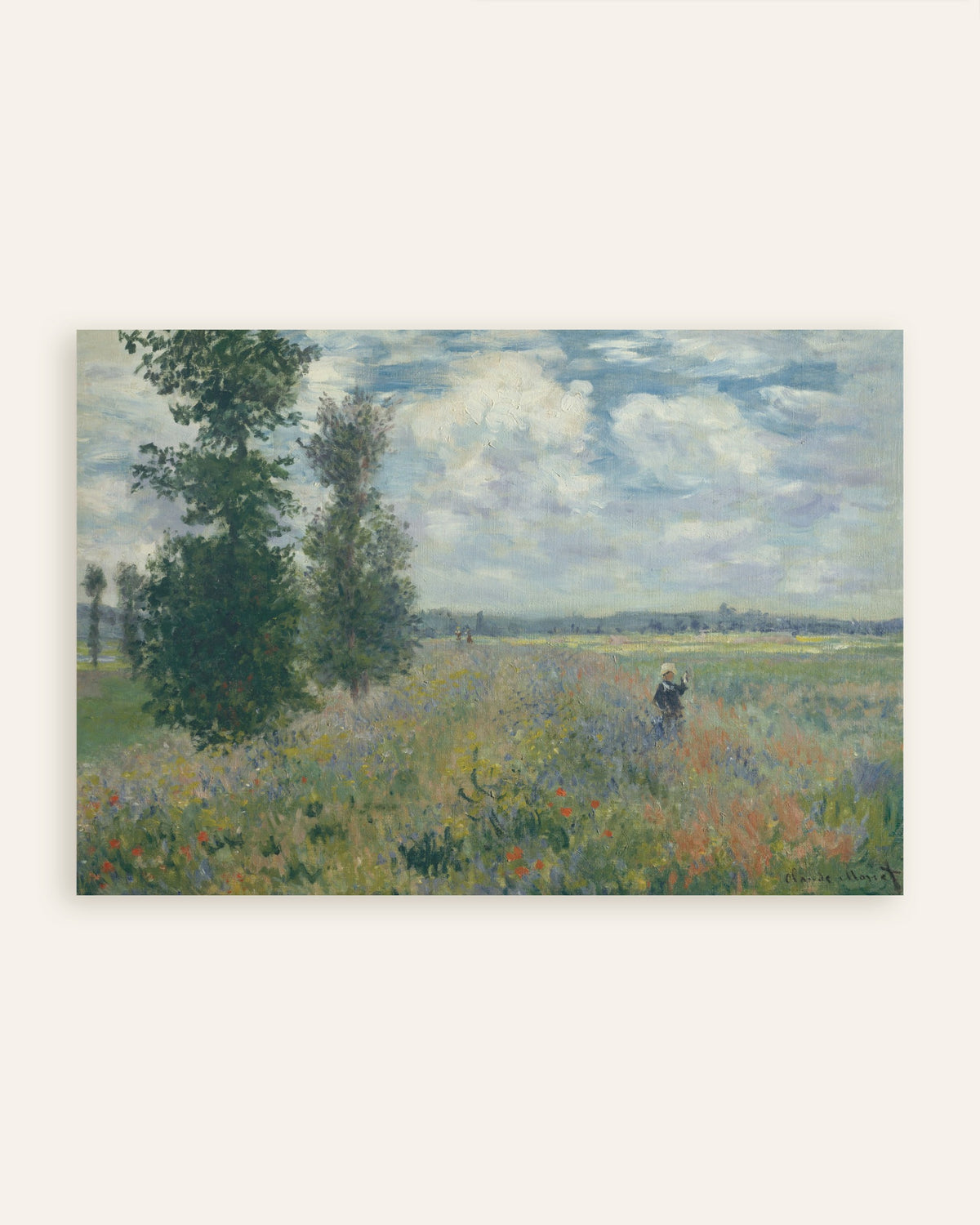 Claude Monet’n Unikkopeltoja Argenteuilin lähellä (1875) -juliste, pienoiskuva