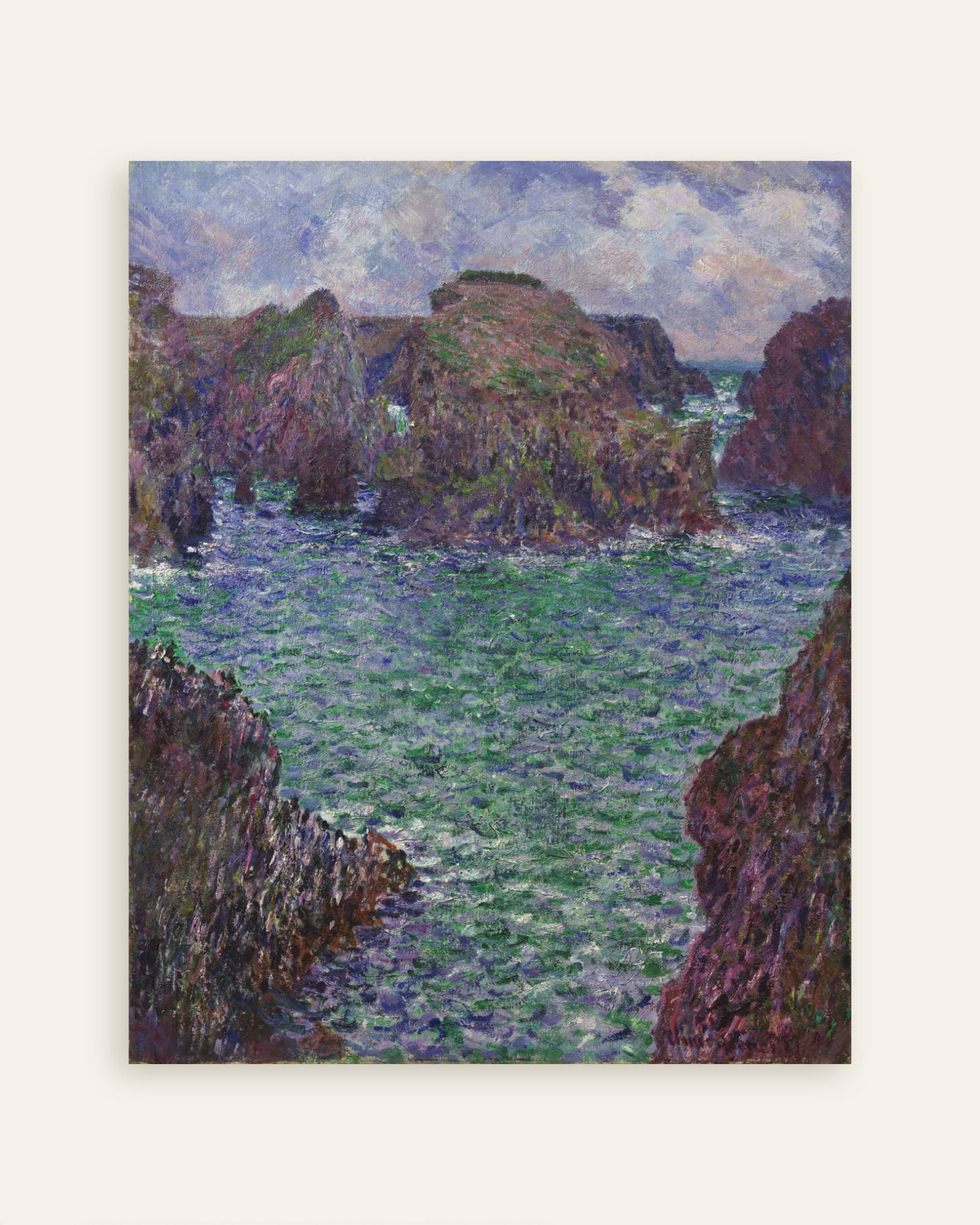 Claude Monet’n Port-Goulphar, Belle-Île (1887) -juliste, pienoiskuva