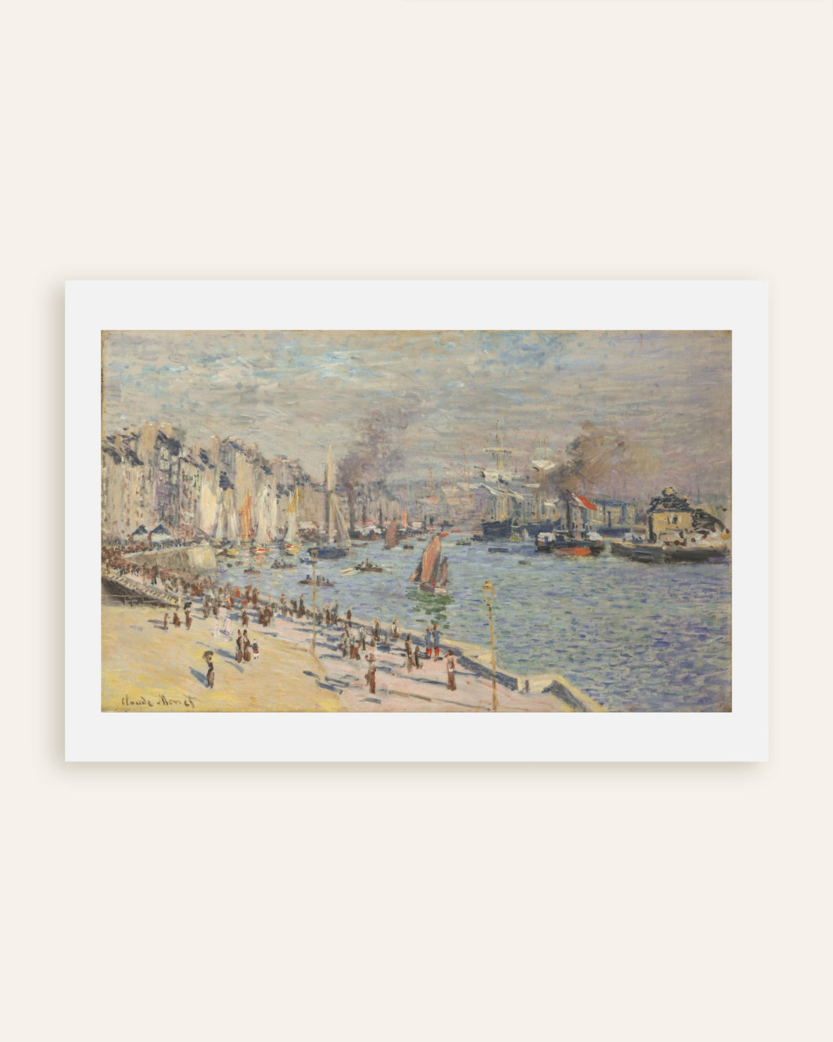 Claude Monet’n Le Havren satama (1874) -juliste, pienoiskuva