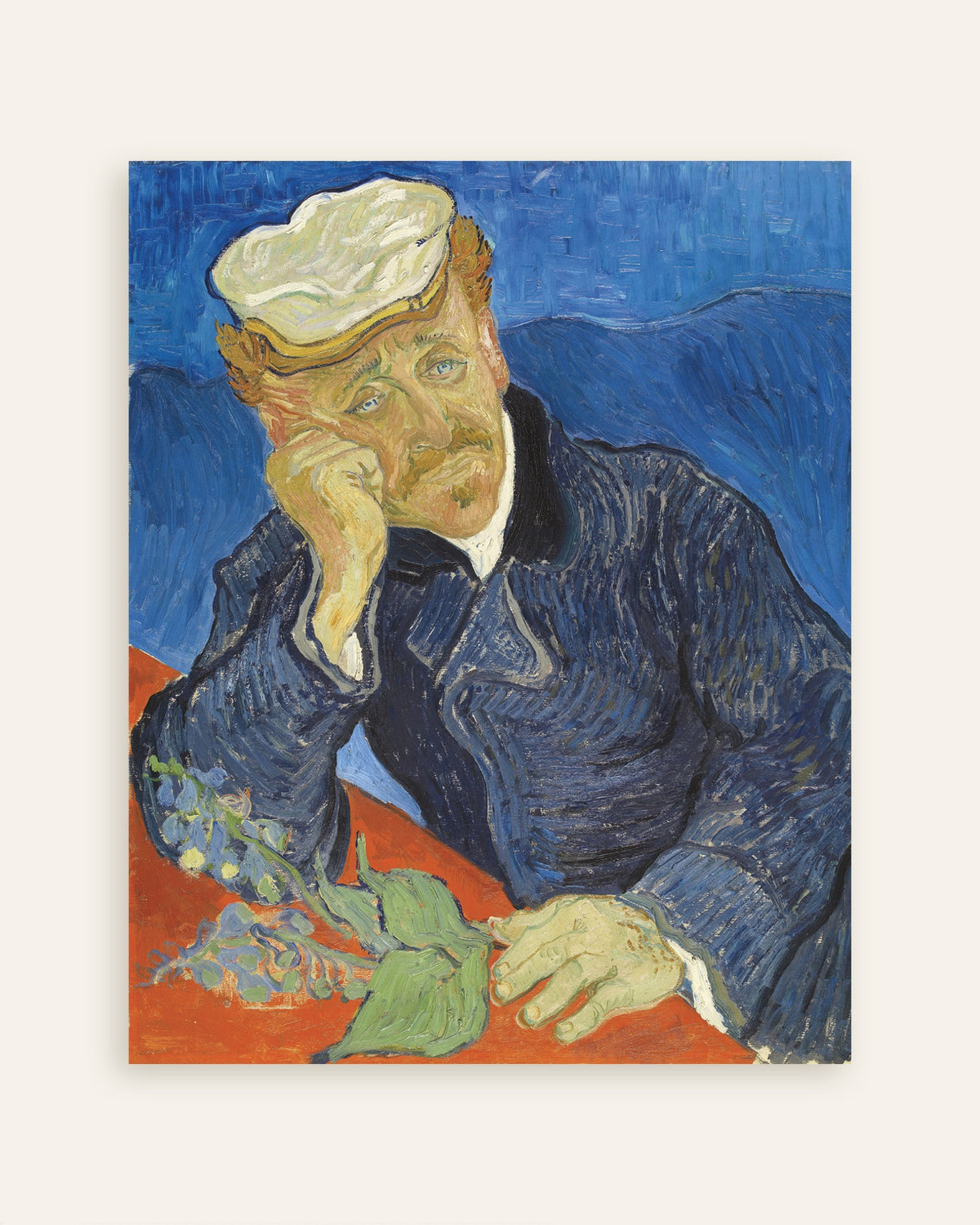 Juliste teoksesta Tohtori Paul Gachet’n muotokuva (1890), Vincent van Gogh, pikkukuva