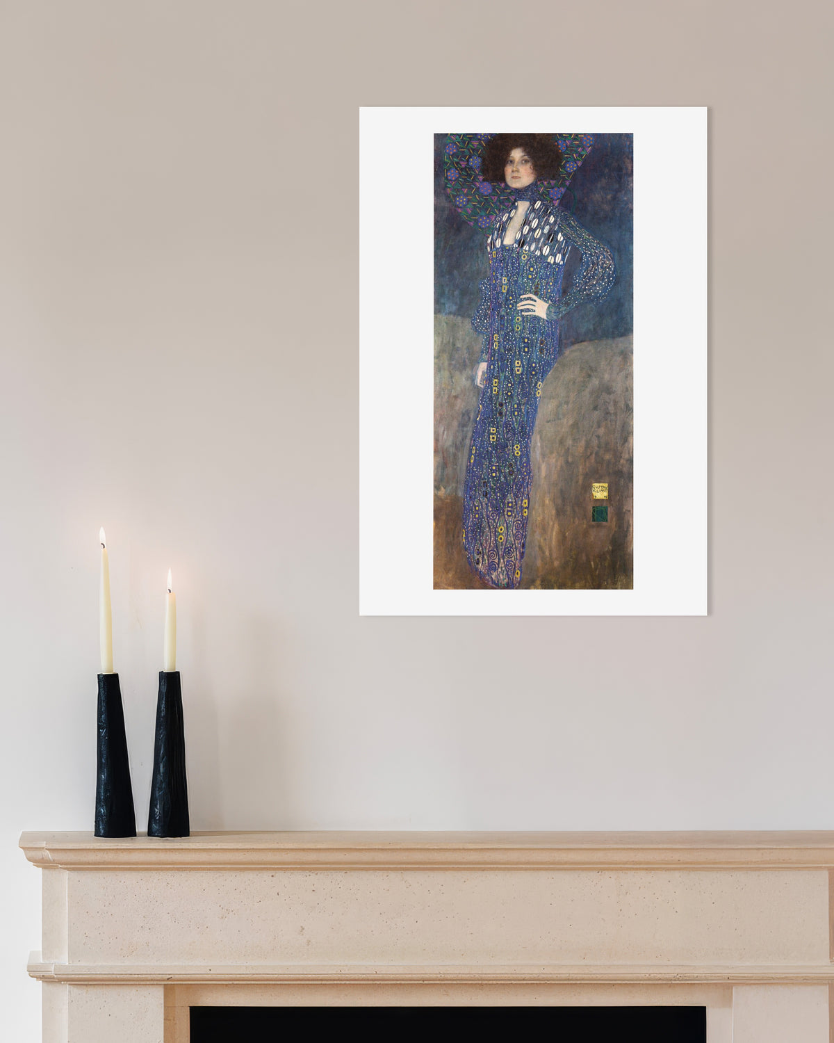 Gustav Klimtin Emilie Flögen muotokuva (1902) -juliste