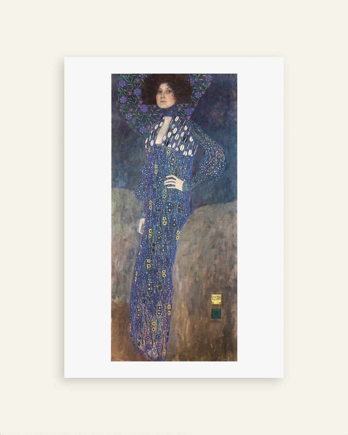 Gustav Klimtin Emilie Flögen muotokuva (1902) -juliste, pienoiskuva