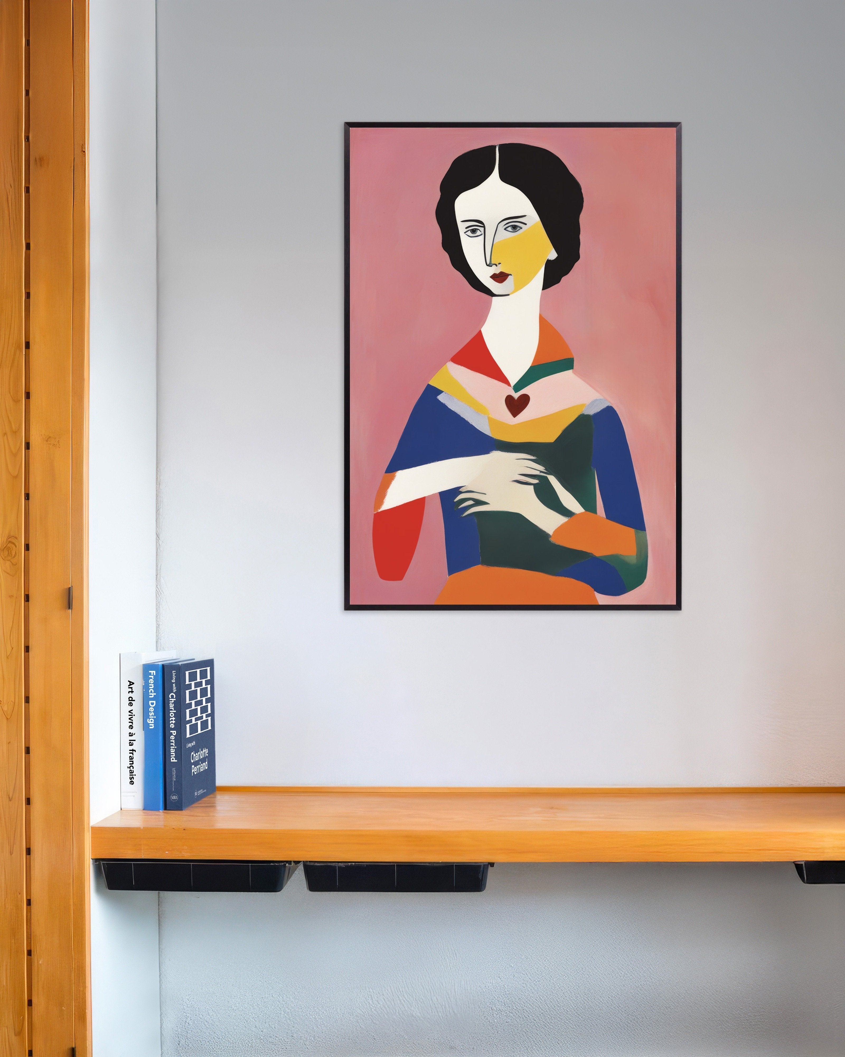 Poster of Portrait of Natasha art print, with metal frame