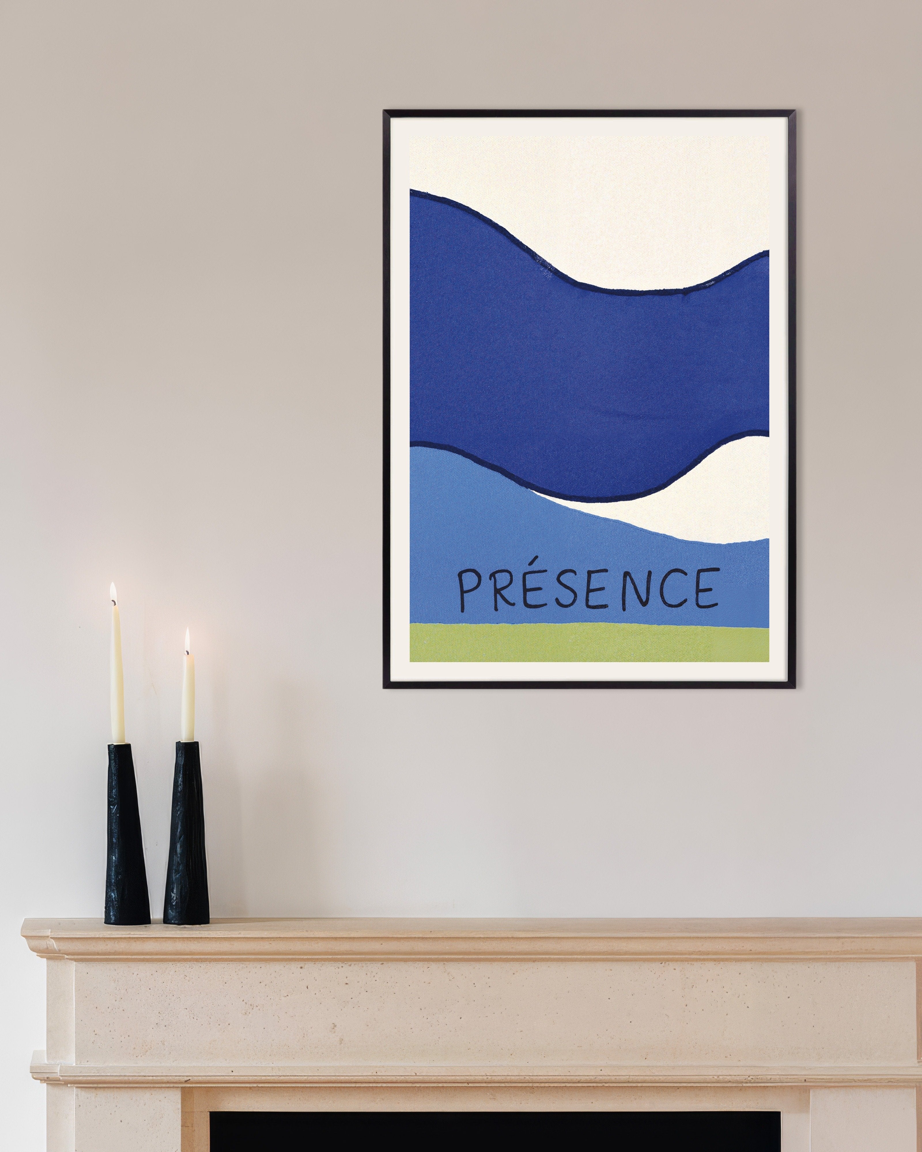 Poster of Présence - Poster, with metal frame
