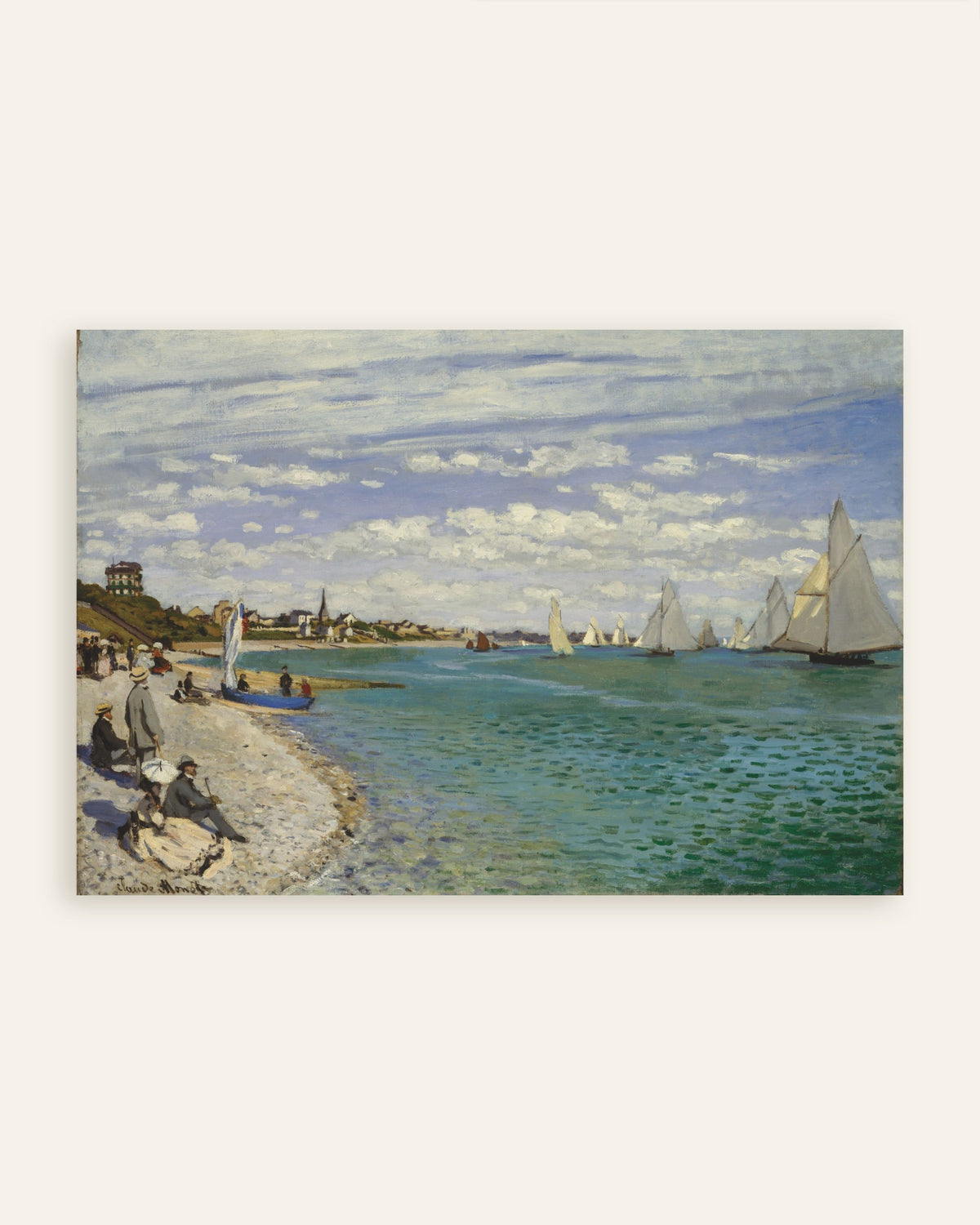Claude Monet’n Regatta Sainte-Adressessa (1867) -juliste, pienoiskuva