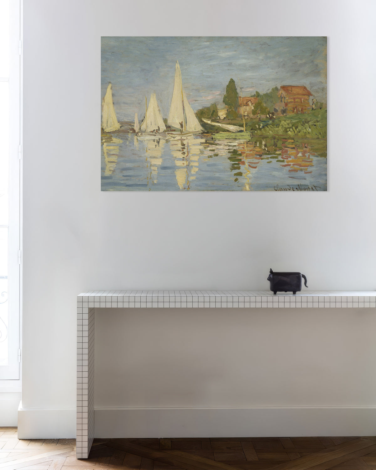 Claude Monet’n Regatta Argenteuilissa (n. 1872) -juliste