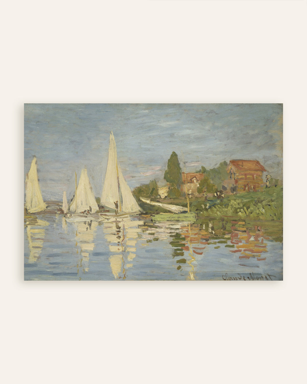 Claude Monet’n Regatta Argenteuilissa (n. 1872) -juliste, pienoiskuva