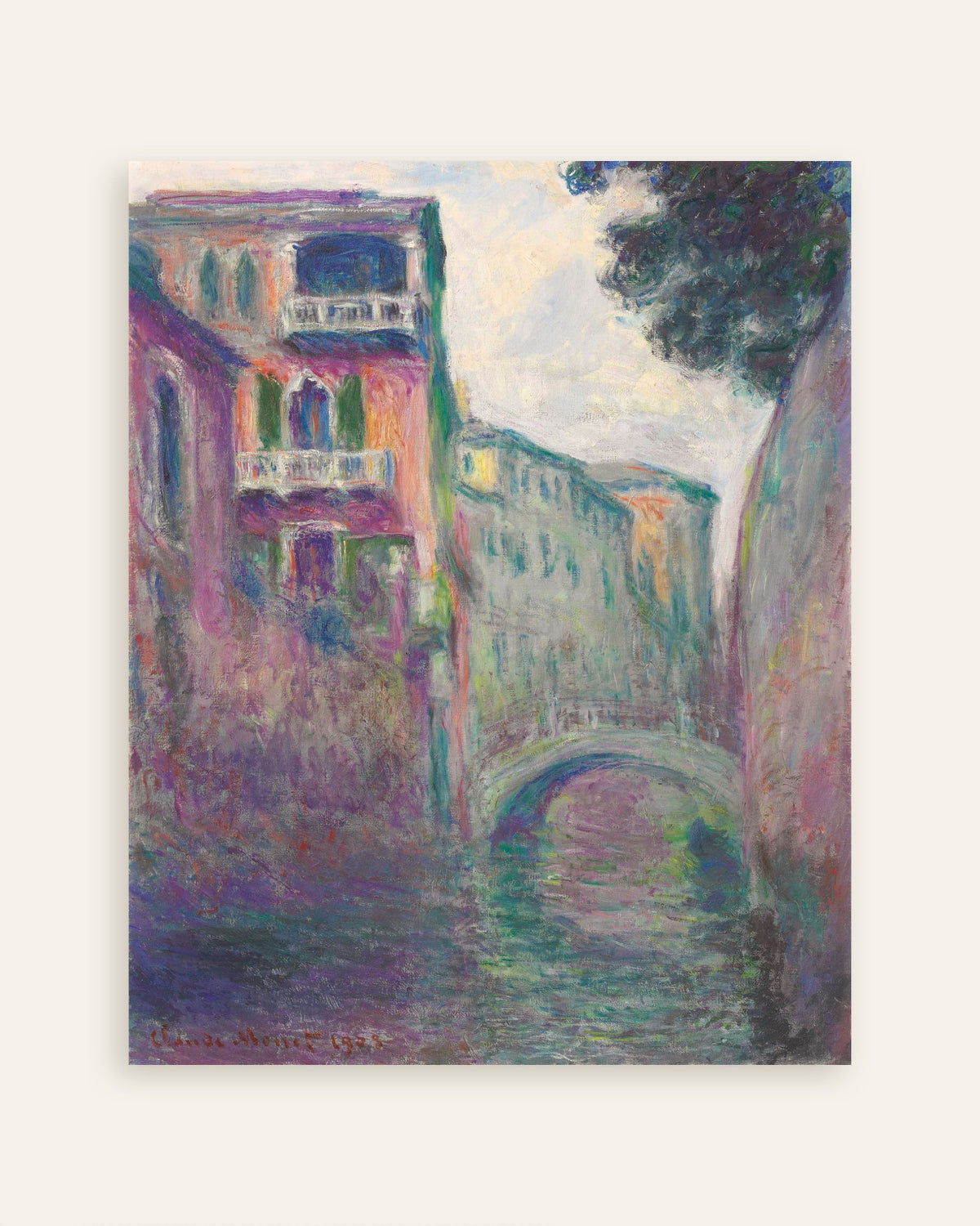 Claude Monet’n Rio della Salute (1908) -juliste, pienoiskuva