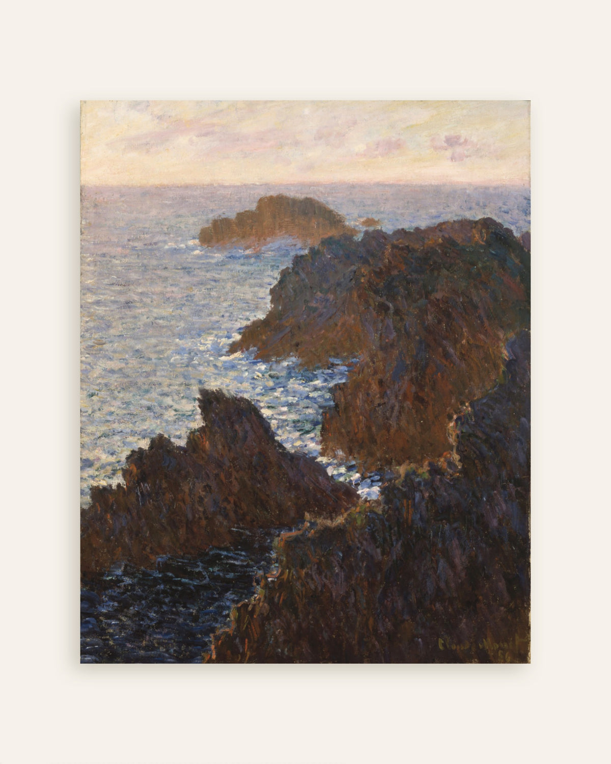 Claude Monet’n Kallioita Belle-Îlella, Port-Domois (1886) -juliste, pienoiskuva