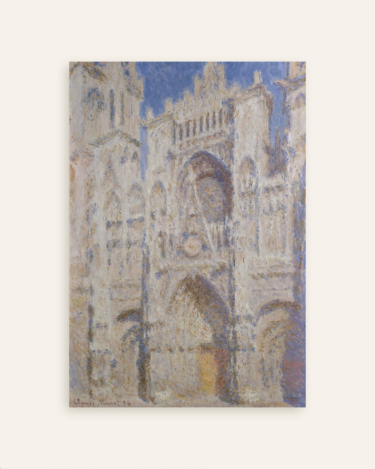 Claude Monet’n Rouenin katedraali, portaali auringossa (1894) -juliste, pienoiskuva
