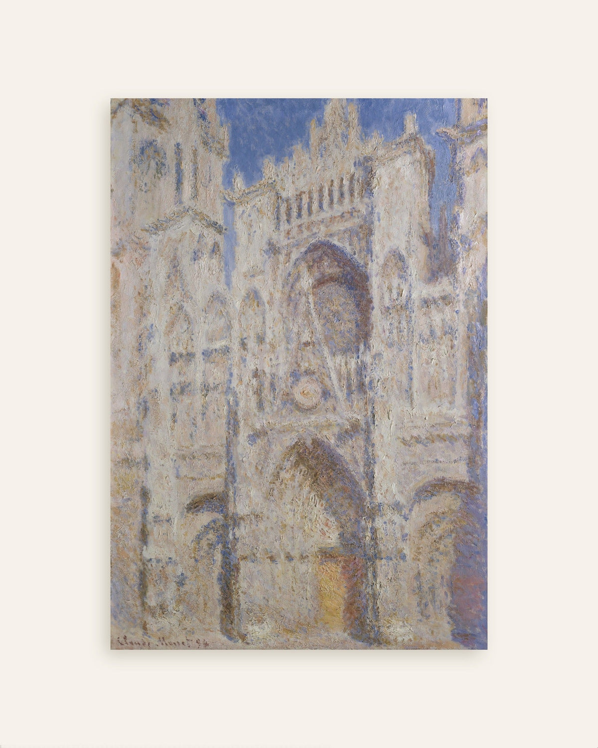 Claude Monet’n Rouenin katedraali, portaali auringossa (1894) -juliste, pienoiskuva