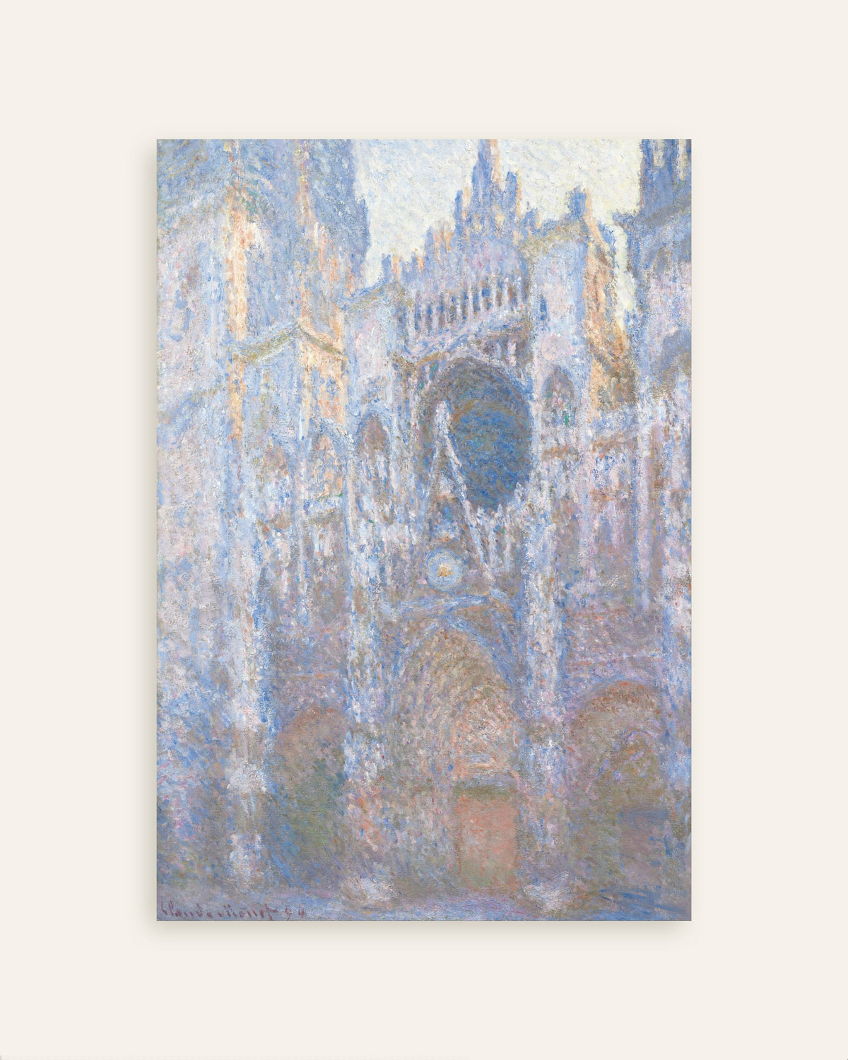 Claude Monet’n Rouenin katedraali, länsijulkisivu (1894) -juliste, pienoiskuva
