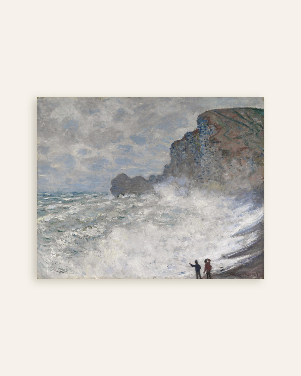 Claude Monet’n Myrsky Étretat’ssa (1883) -juliste, pienoiskuva