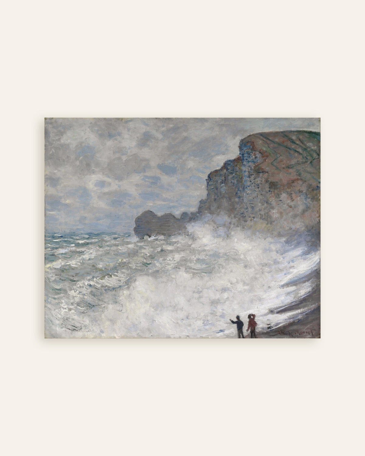 Claude Monet’n Myrsky Étretat’ssa (1883) -juliste, pienoiskuva