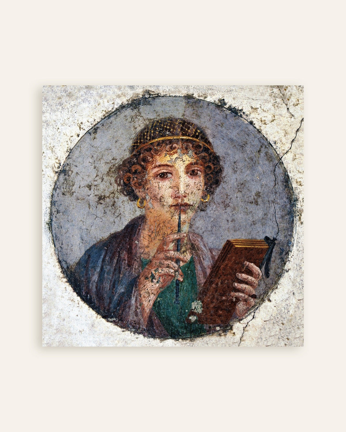 Juliste Pompejin Sapfo-freskosta