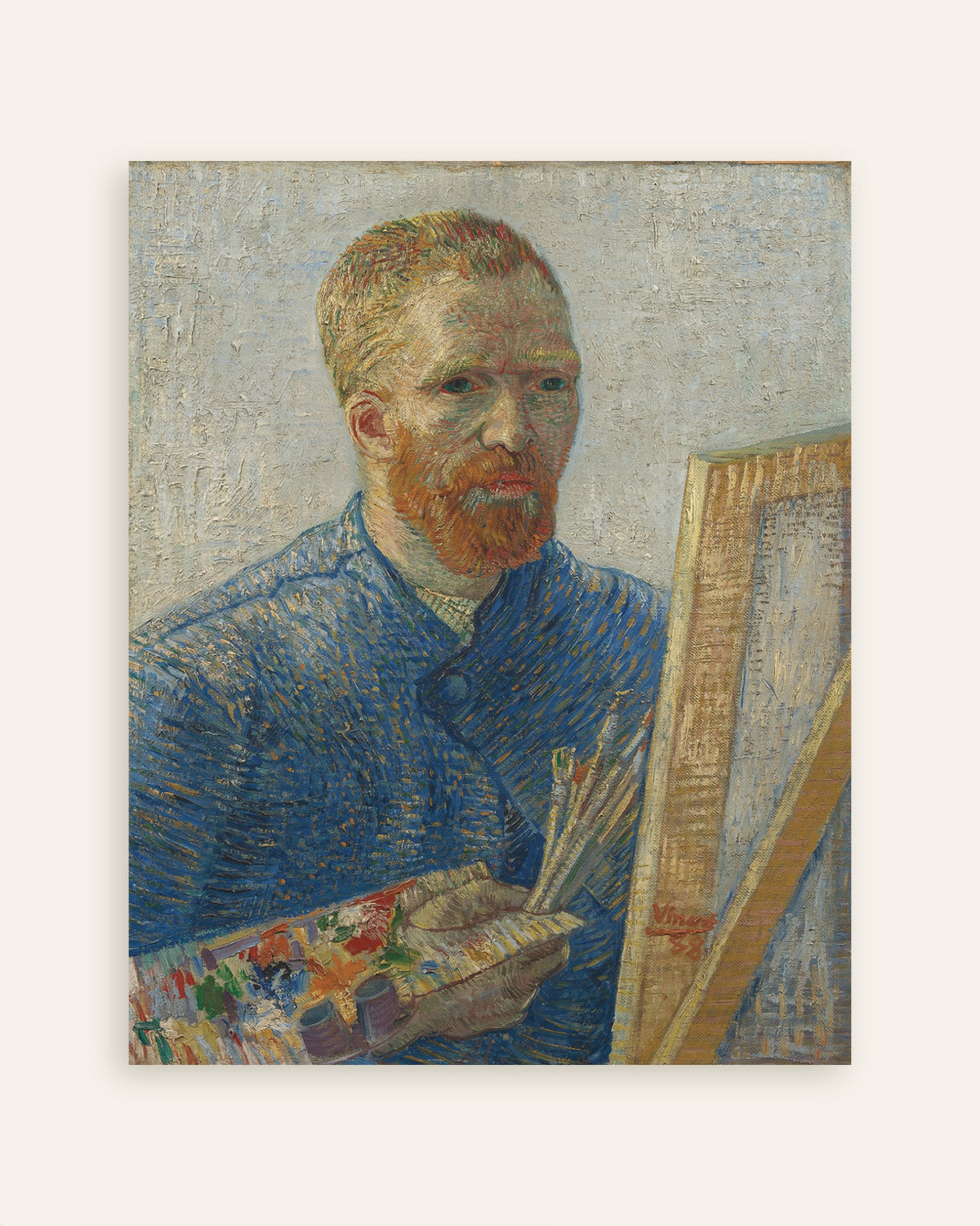 Juliste teoksesta Vincent van Goghin omakuva taiteilijana (1888), pikkukuva