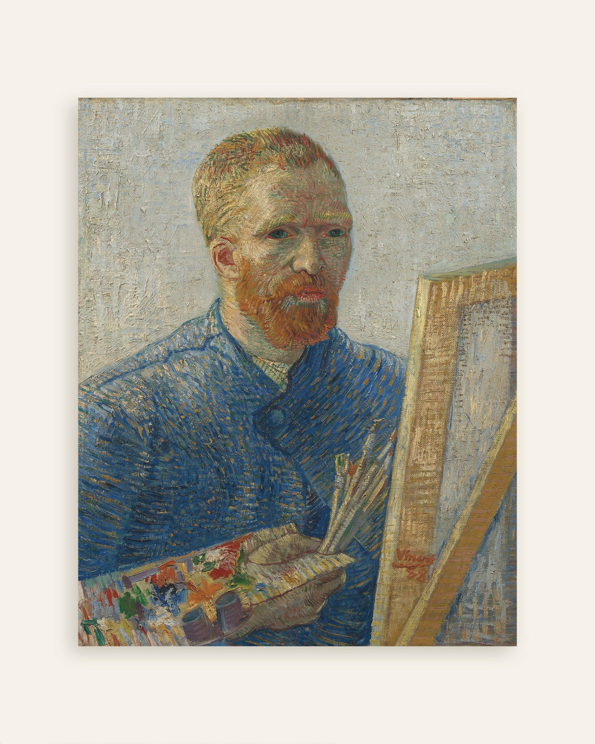 Juliste teoksesta Vincent van Goghin omakuva taiteilijana (1888), pikkukuva