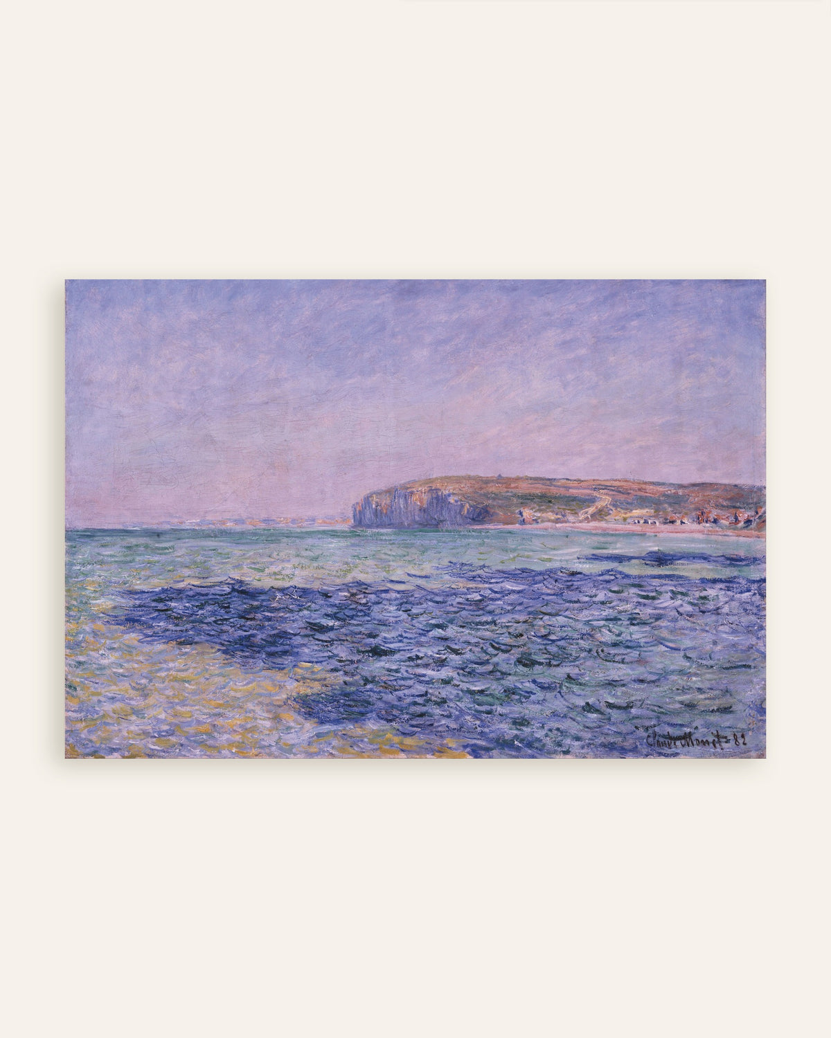 Claude Monet’n Varjoja merellä, Pourvillen jyrkänteet (1882) -juliste, pienoiskuva