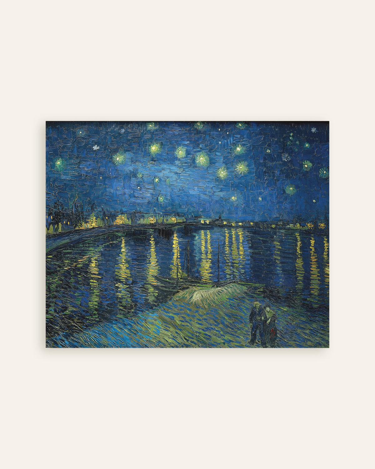 Juliste teoksesta Tähtikirkas yö Rhône-joen yllä (1888), Vincent van Gogh, pikkukuva