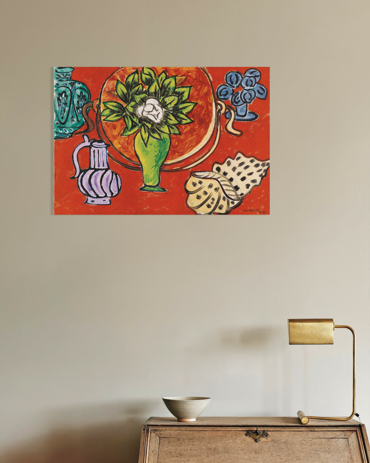 Juliste Henri Matissen asetelma magnolian kanssa (1941)