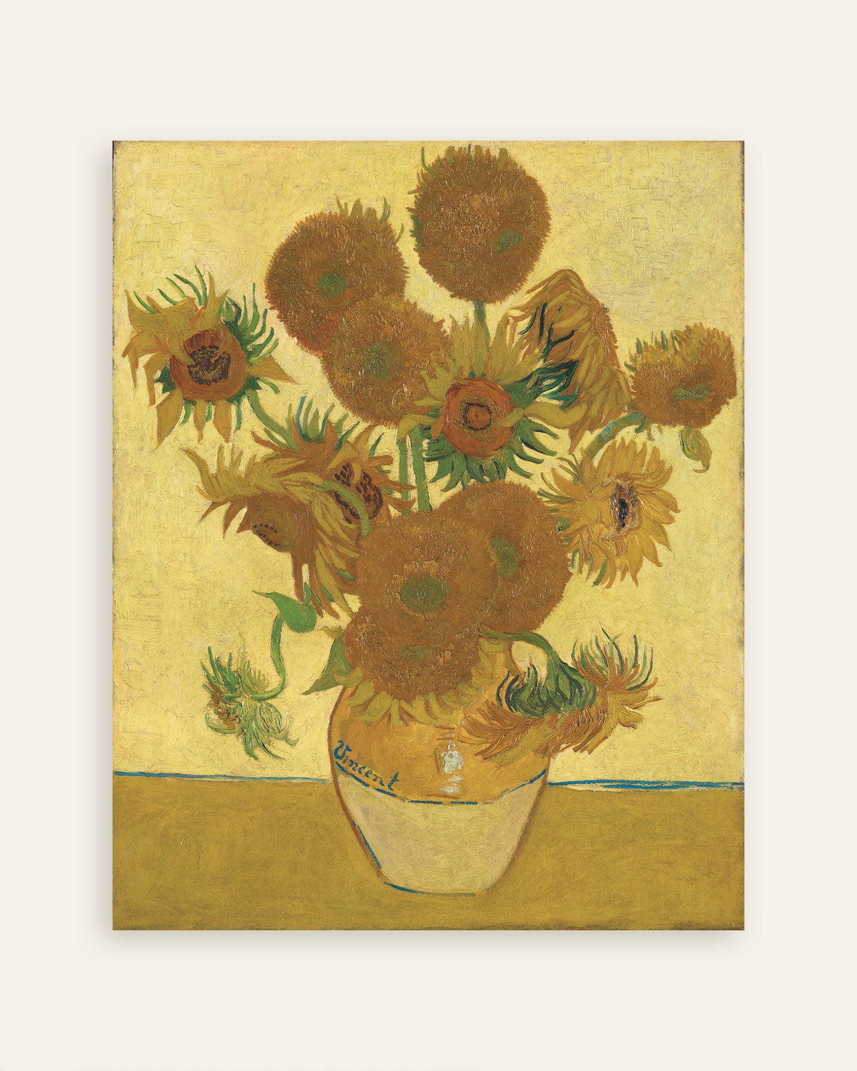Vincent van Goghin Auringonkukat (1888) -juliste (pikkukuva)