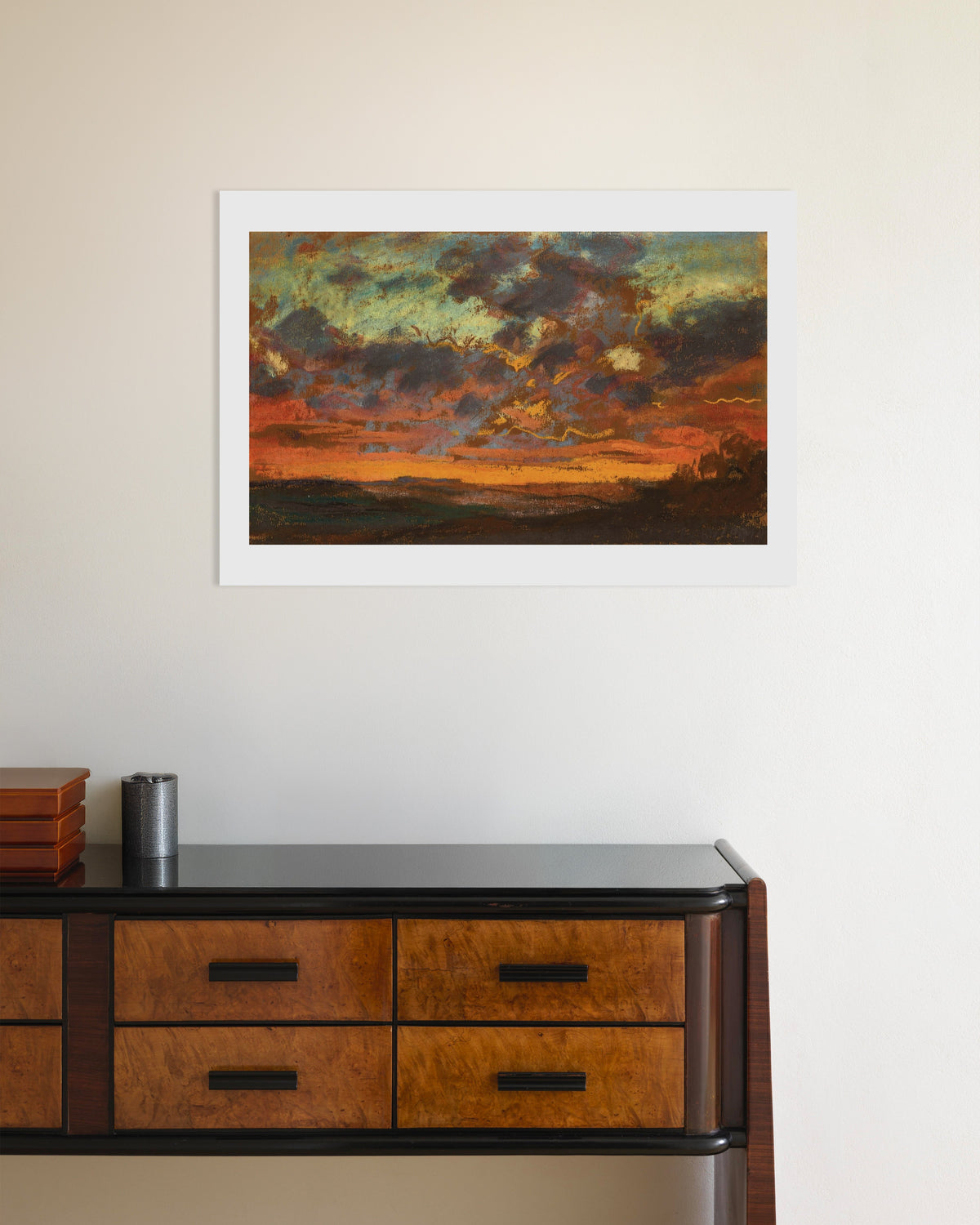 Claude Monet’n Auringonlasku (n. 1868) -juliste