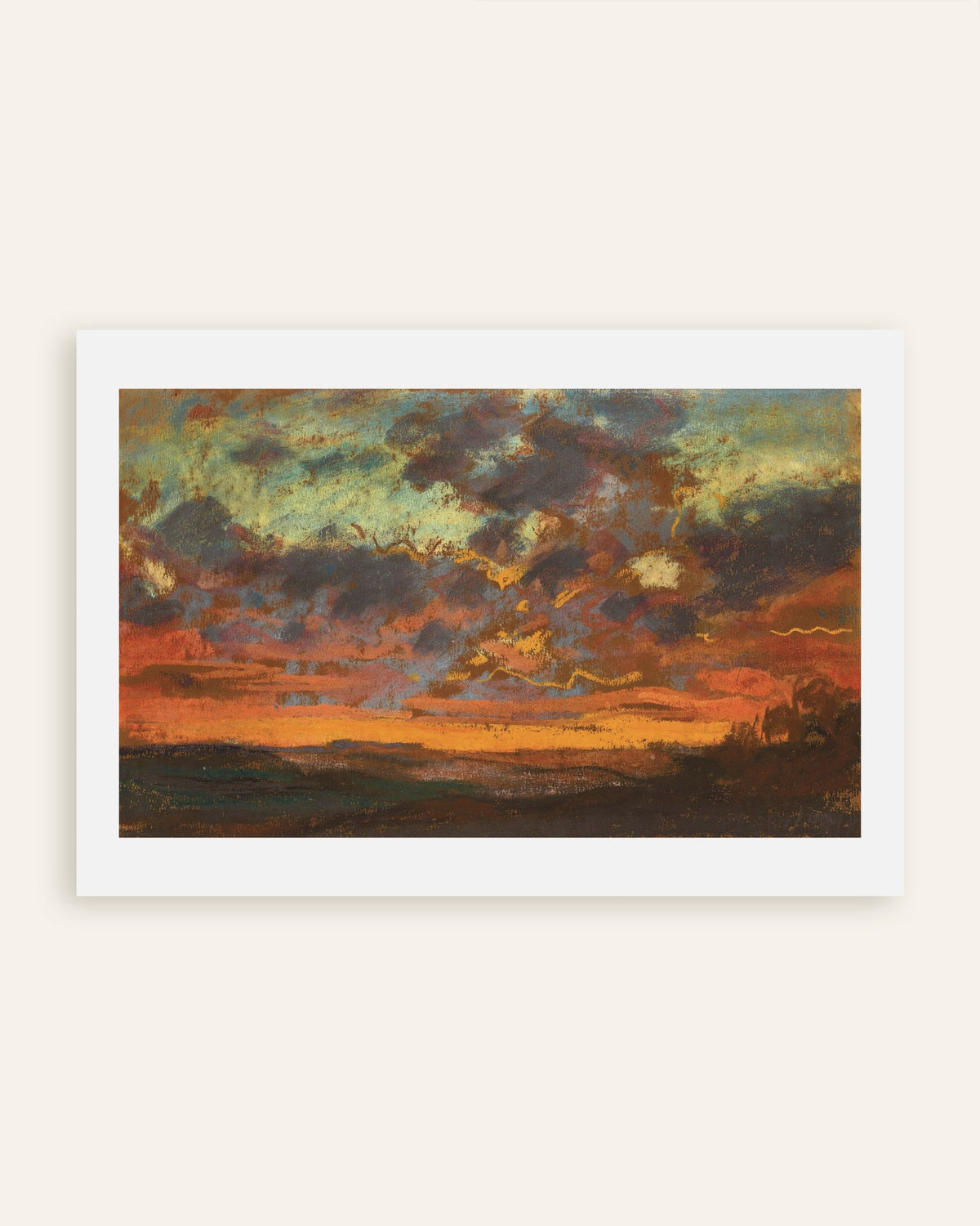 Claude Monet’n Auringonlasku (n. 1868) -juliste, pienoiskuva