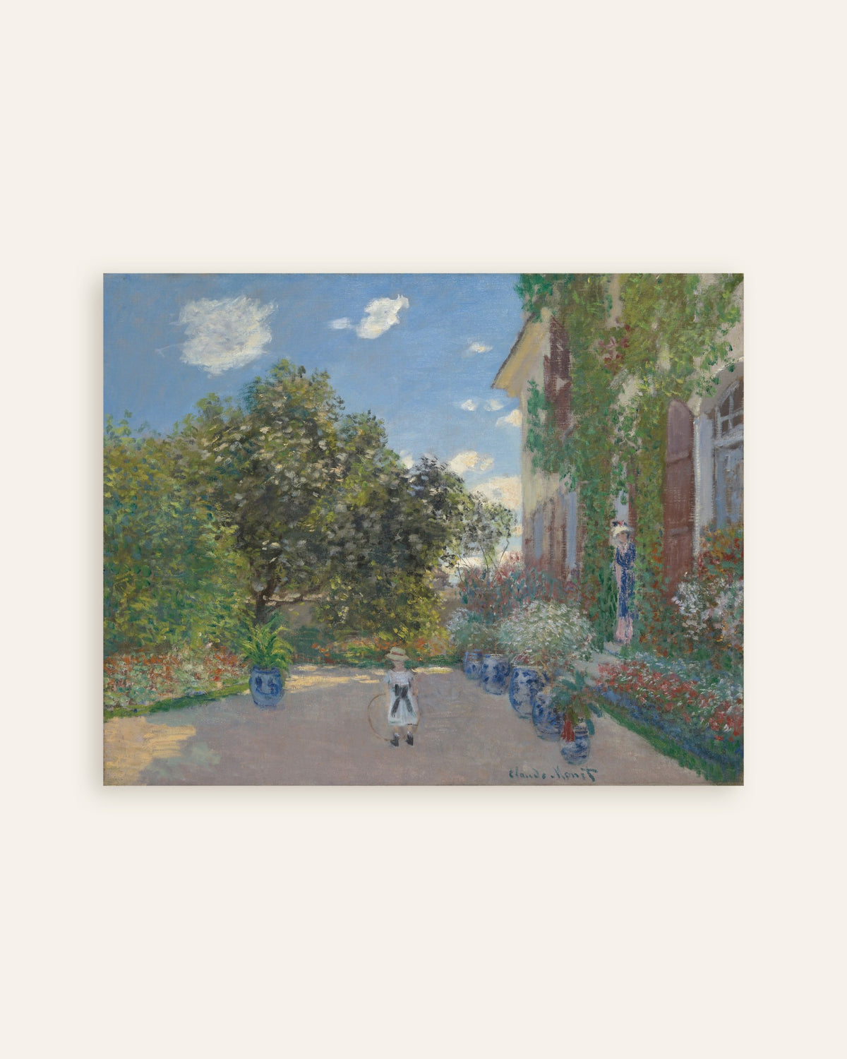 Claude Monet’n Taiteilijan talo Argenteuilissa (1873) -juliste, pienoiskuva