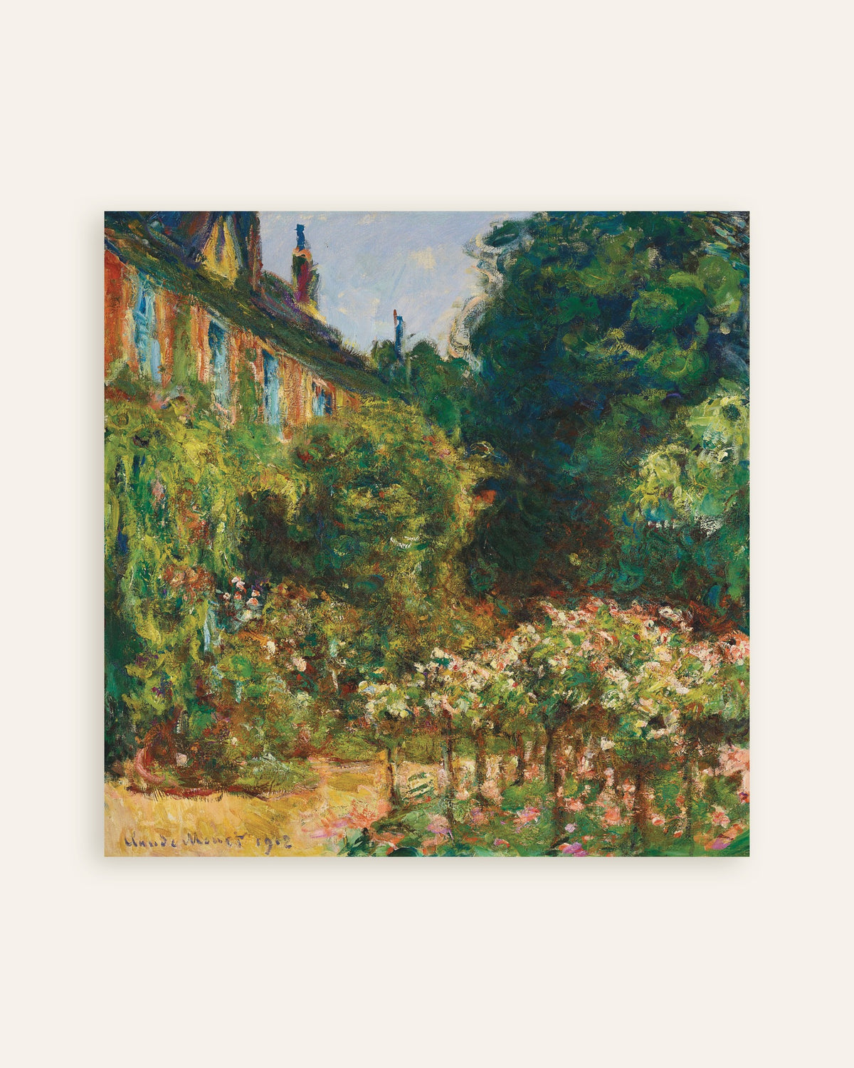 Claude Monet’n Taiteilijan talo Givernyssä (1912) -juliste, pienoiskuva