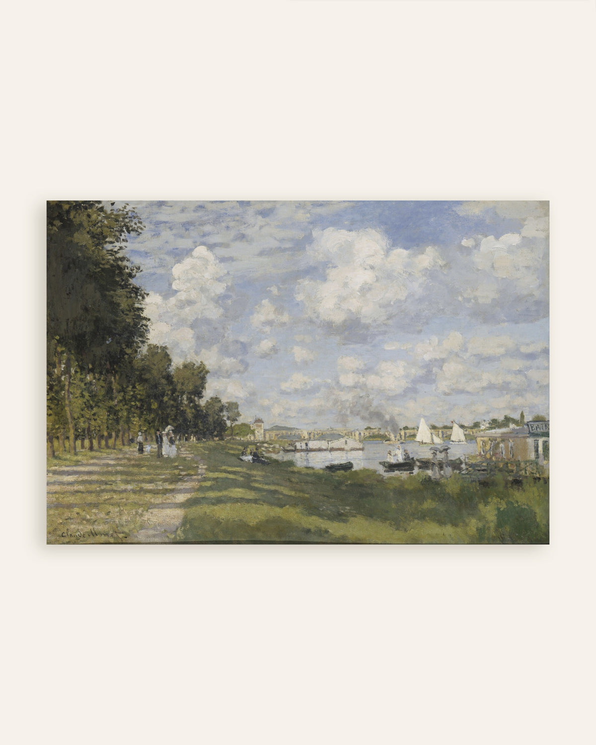 Claude Monet’n Argenteuilin allas (n. 1872) -juliste, pienoiskuva