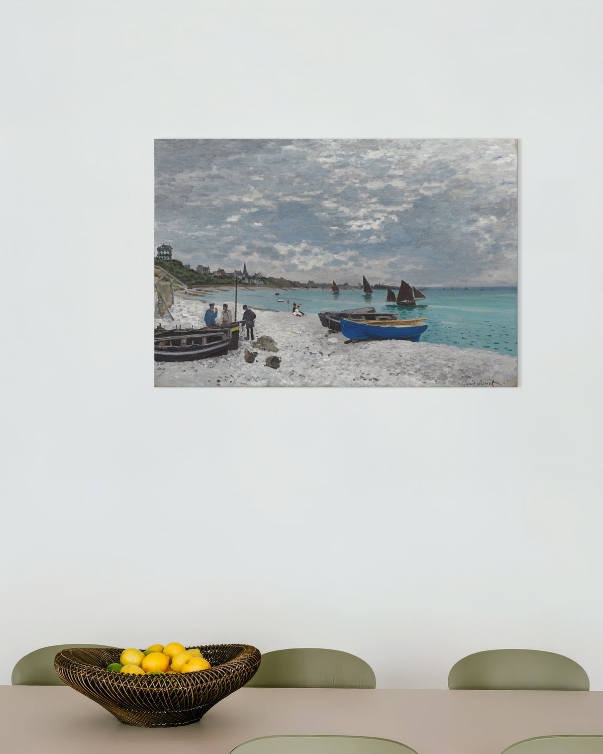 Claude Monet’n Sainte-Adressen ranta (1867) -juliste