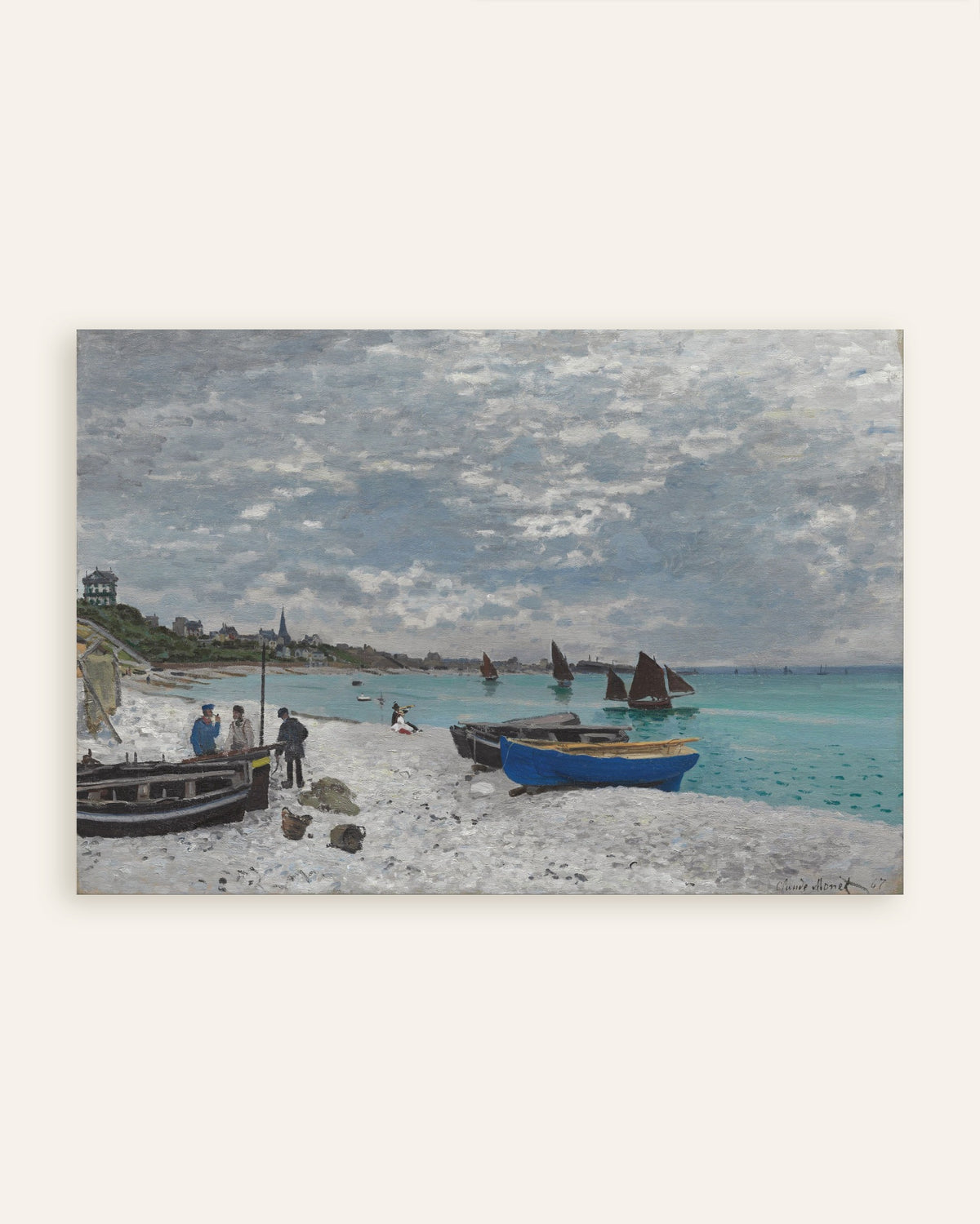 Claude Monet’n Sainte-Adressen ranta (1867) -juliste, pienoiskuva