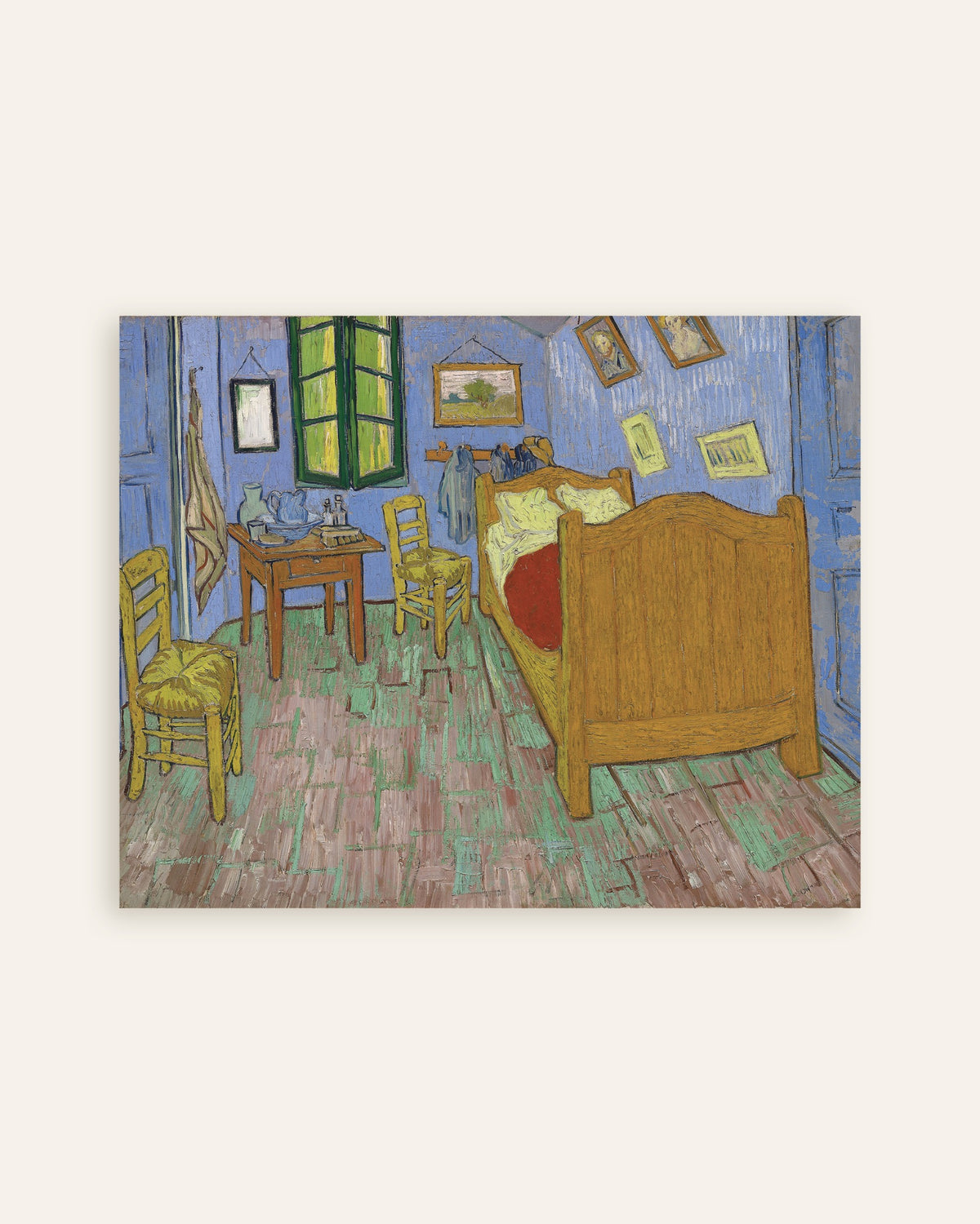 Vincent van Goghin juliste Makuuhuone, Saint-Rémyn versio (1889), pikkukuva