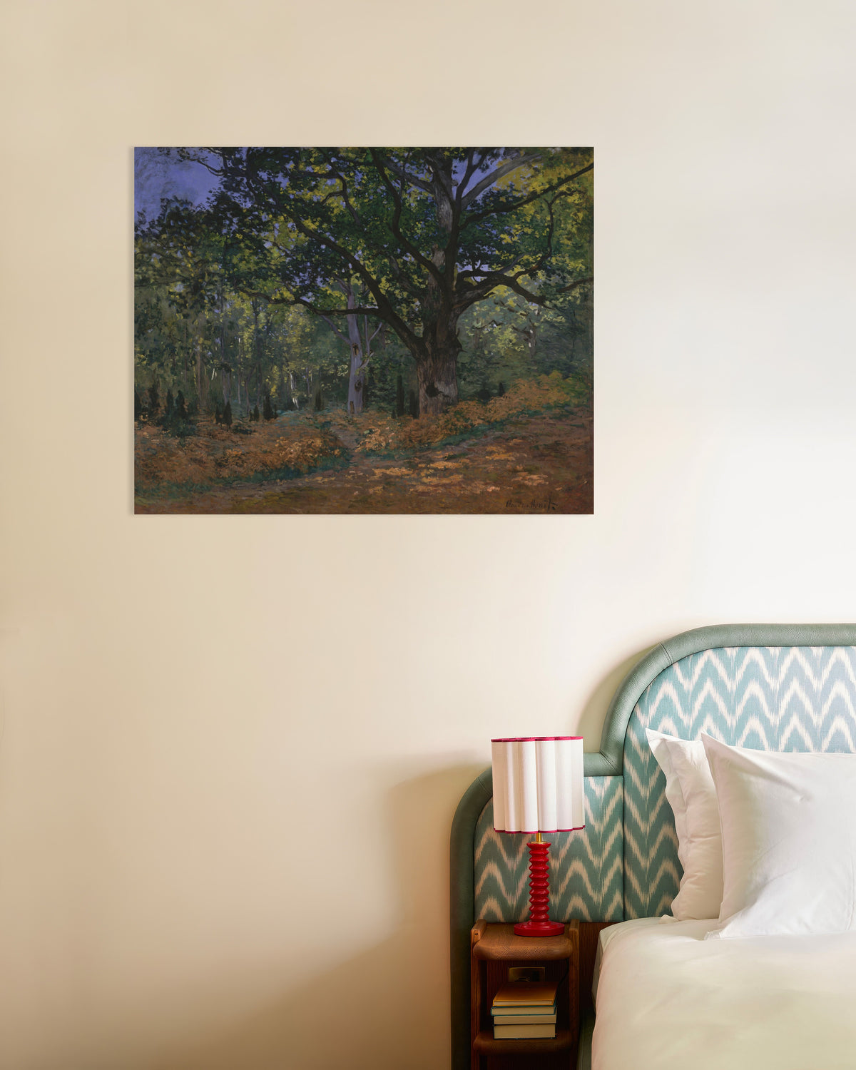 Claude Monet’n Bodmerin tammi, Fontainebleaun metsä (1865) -juliste