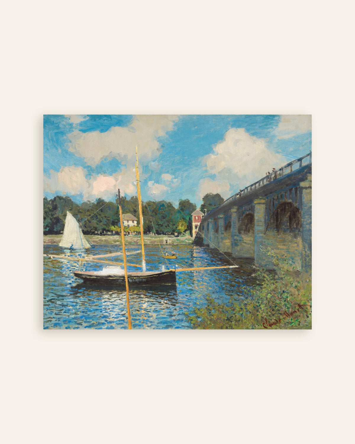 Claude Monet’n Silta Argenteuilissa (1874) -juliste, pienoiskuva