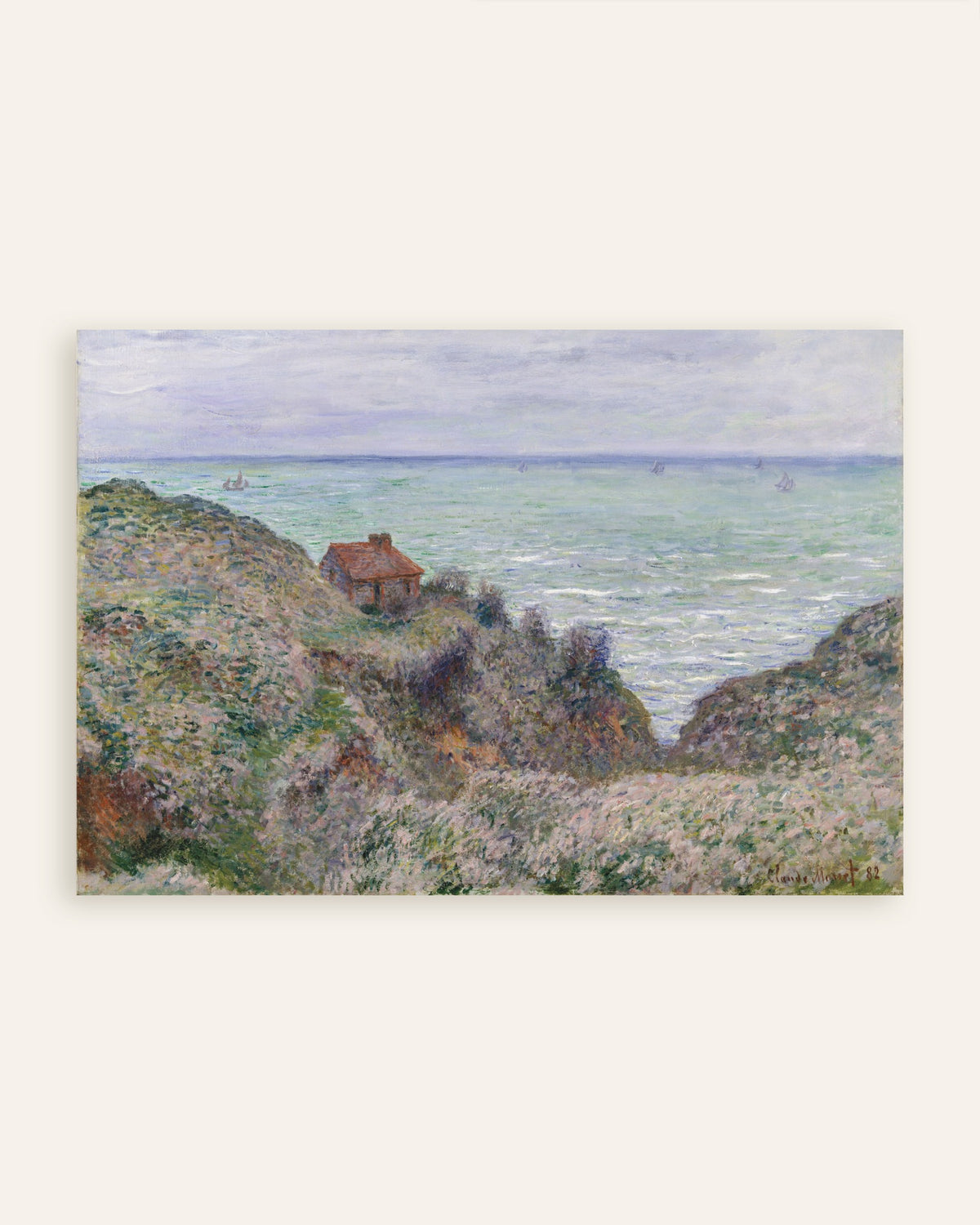 Claude Monet’n Tullimiehen maja (1882) -juliste, pienoiskuva