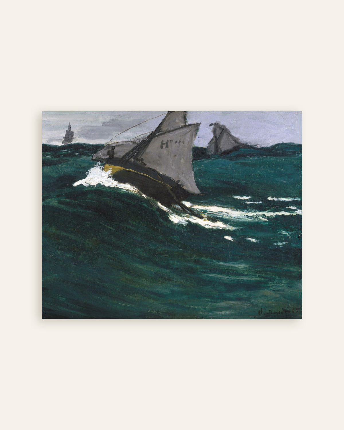 Claude Monet’n Vihreä aalto (n. 1866–1867) -juliste, pienoiskuva