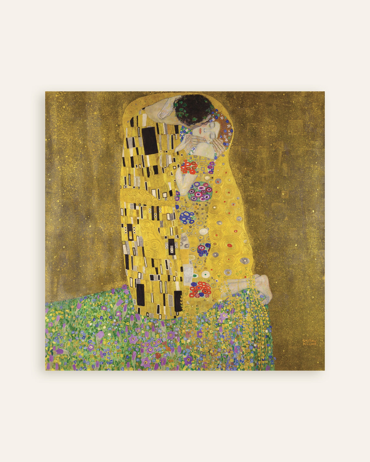 Gustav Klimtin Suudelma (1907–1908) -juliste, pienoiskuva