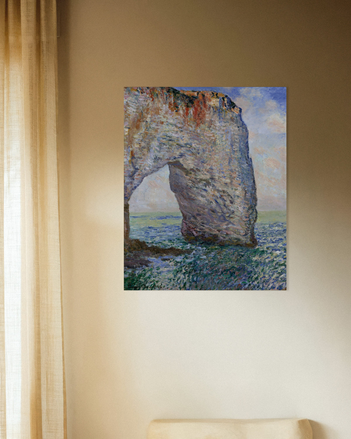 Claude Monet’n Manneporte Étretat’n lähellä (1886) -juliste